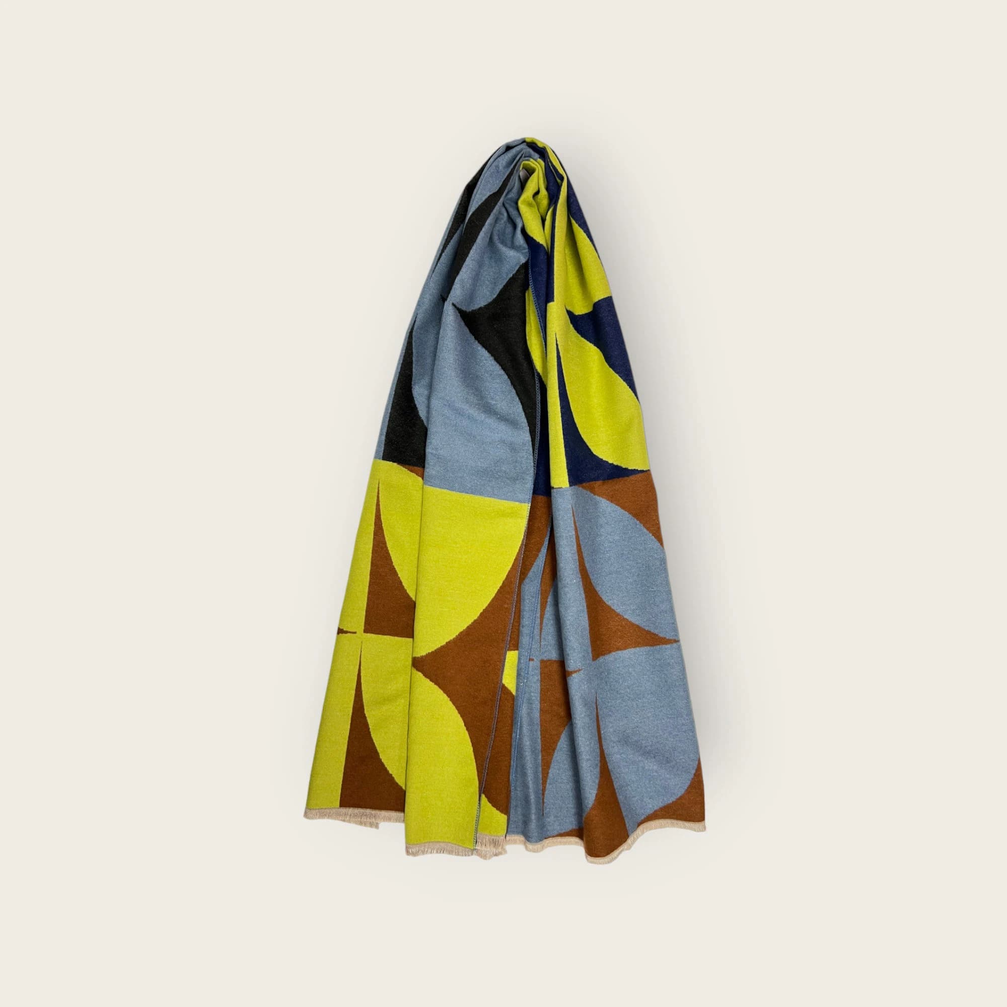 Retro Floral Print Scarf: Cashmere Blend Winter Blanket Scarf - image 4