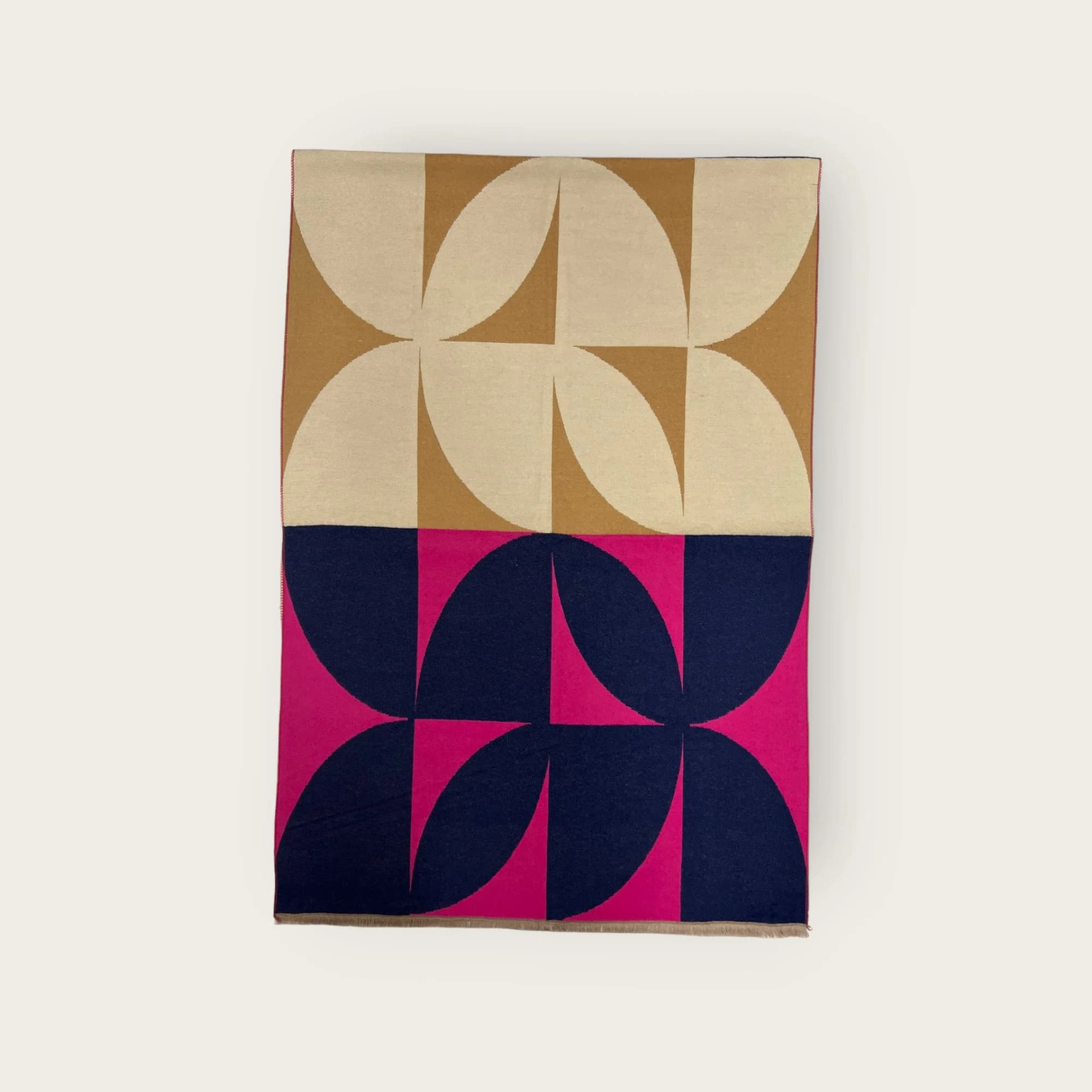 Retro Floral Print Cashmere Blend Scarf - Winter Blanket Scarf - image 4
