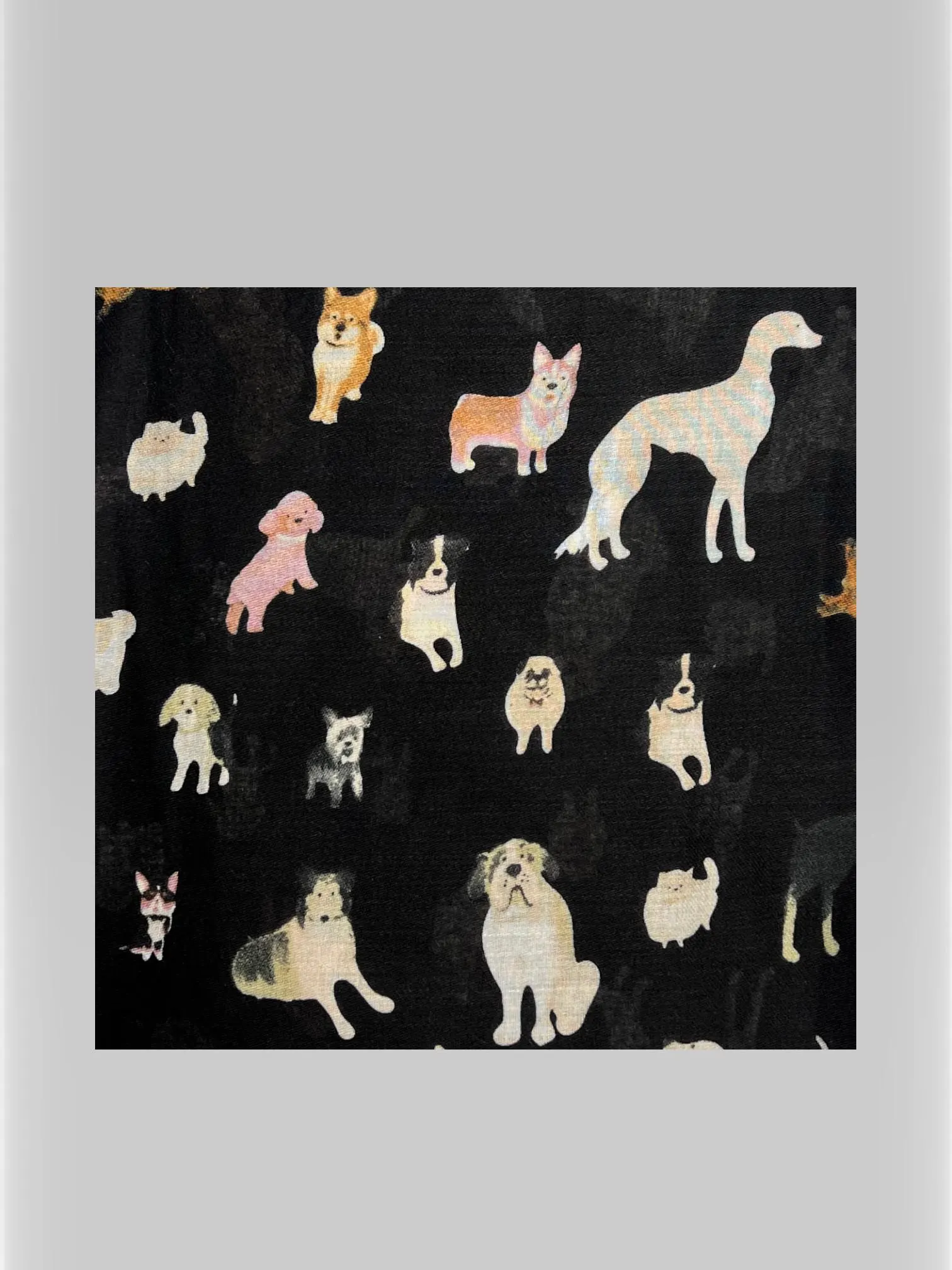 Adorable Dog Print – Soft Animal Lovers Scarf | available in multiple colours - image 5