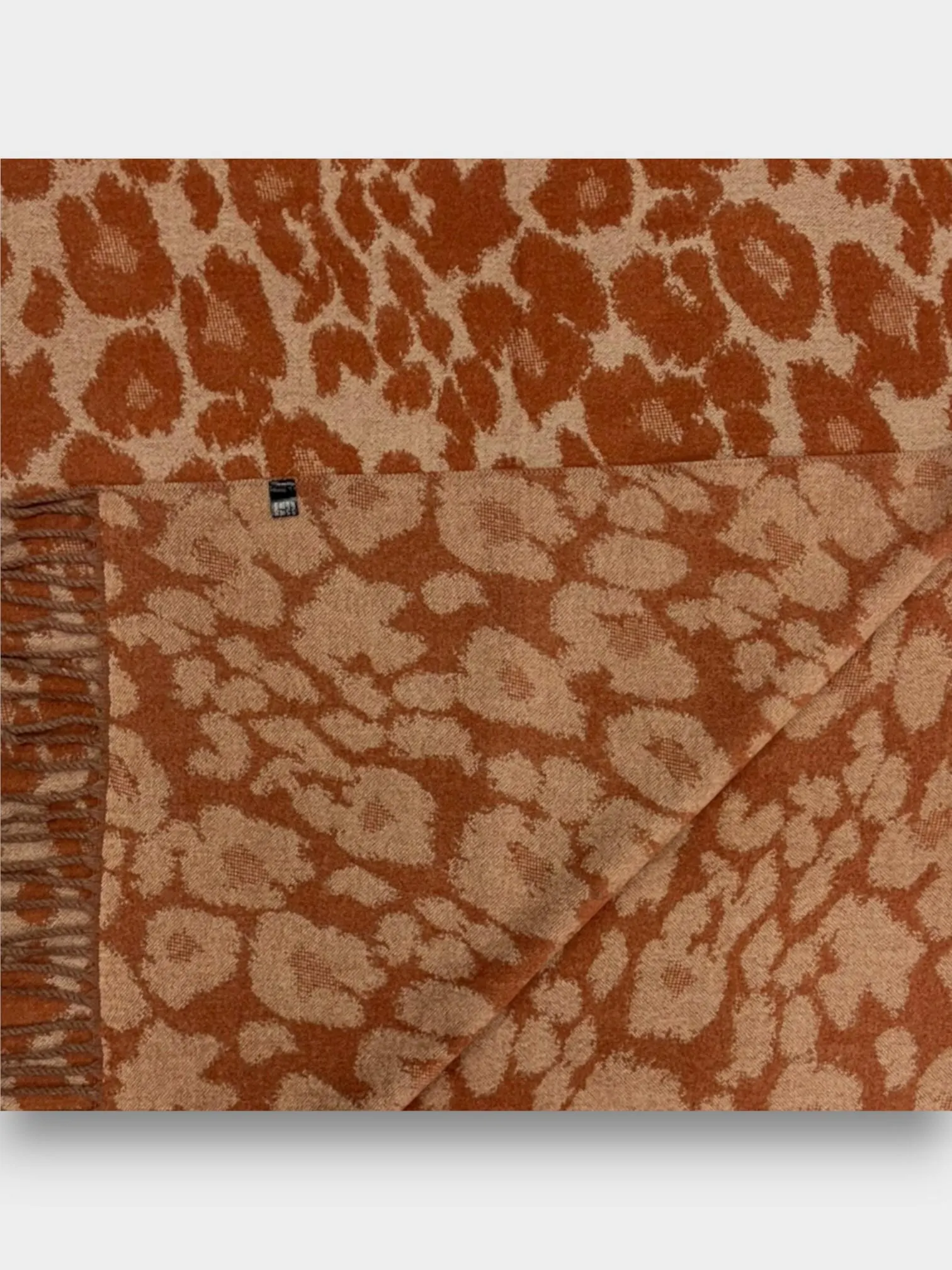 Leopard Print Woven Scarf for Women | Soft Fringed Winter Scarf | Reversible Animal Print Wrap | Cosy Gift for Her - image 4