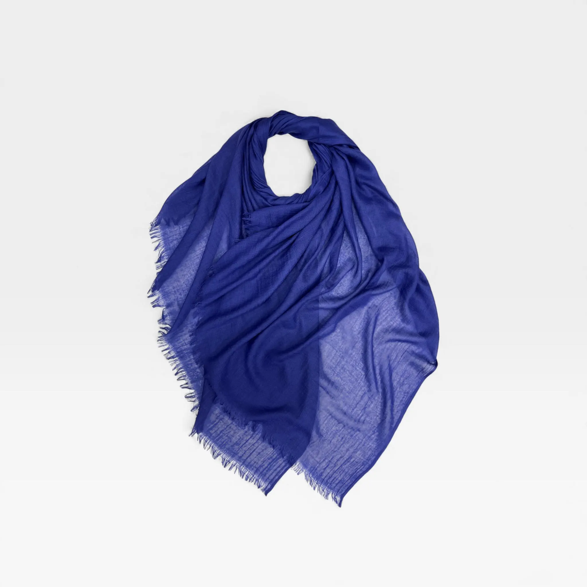 Plain Cotton Modal Scarf finished with fringes | Unisex scarf | Available in 19 colours - image 5