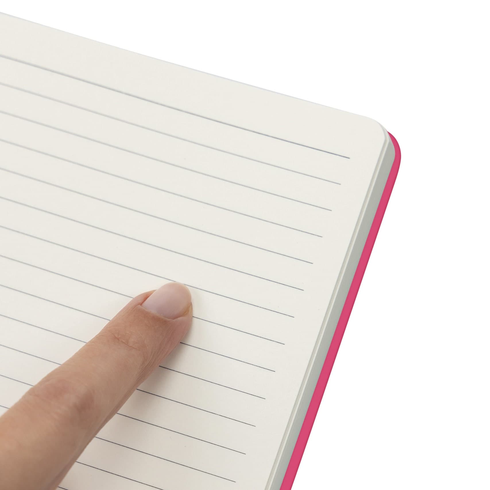 Cerise Pink A5 Lined Notebook, Hardback Journal (128 Pages) - image 3