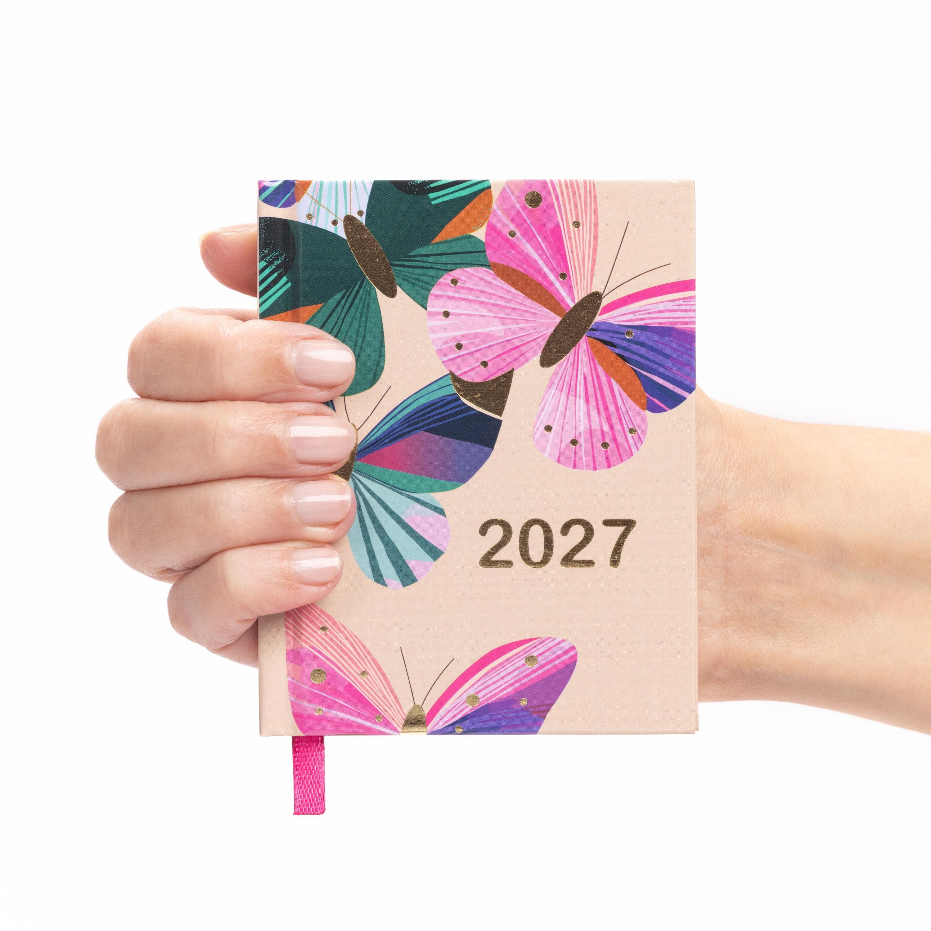 2027 Diary Pocket Size Handbag Week to View Diaries Full Year Calendar planner