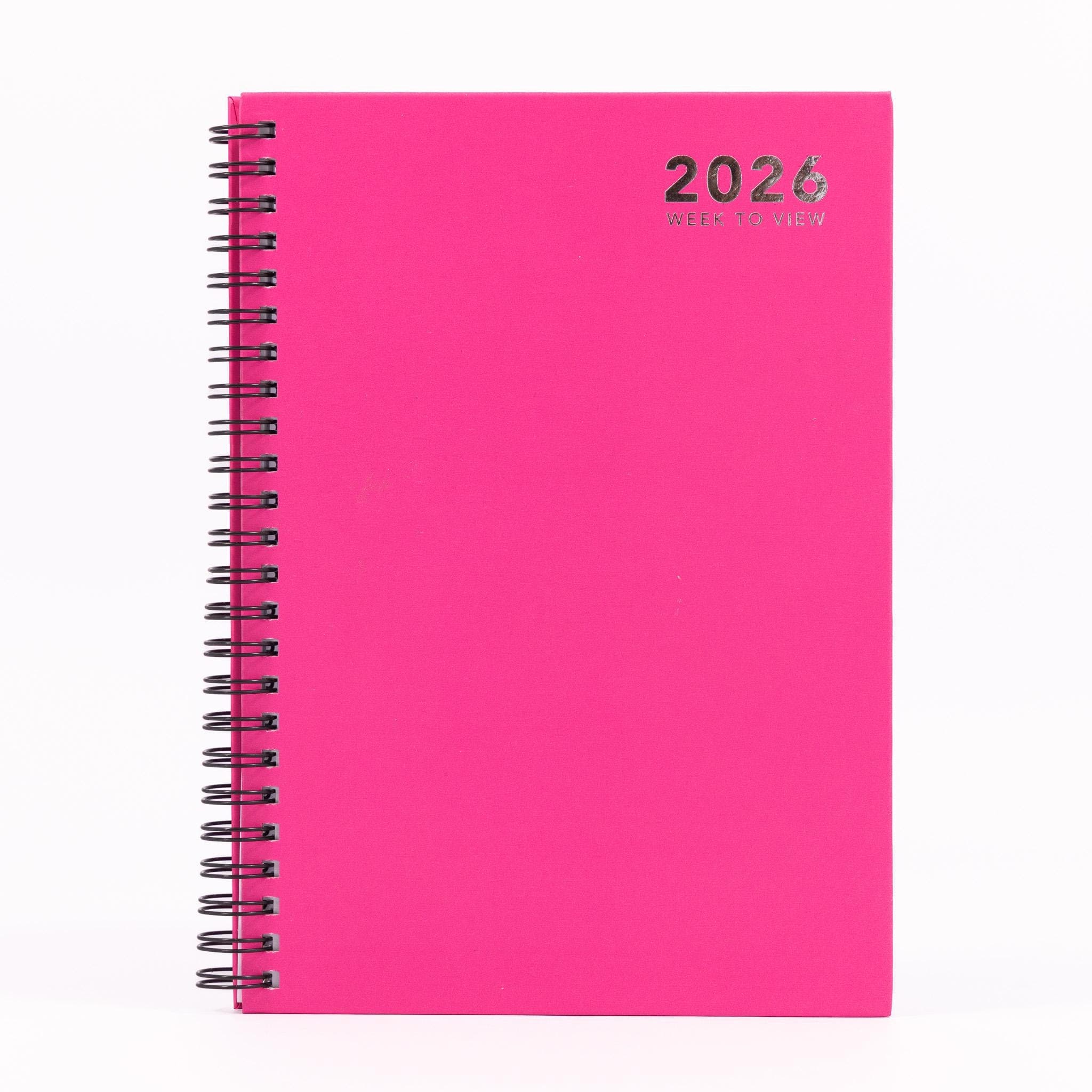 2026 A5 Week To View Diary Full Year Planner Desk Organiser Spiral Hardback Book - image 5