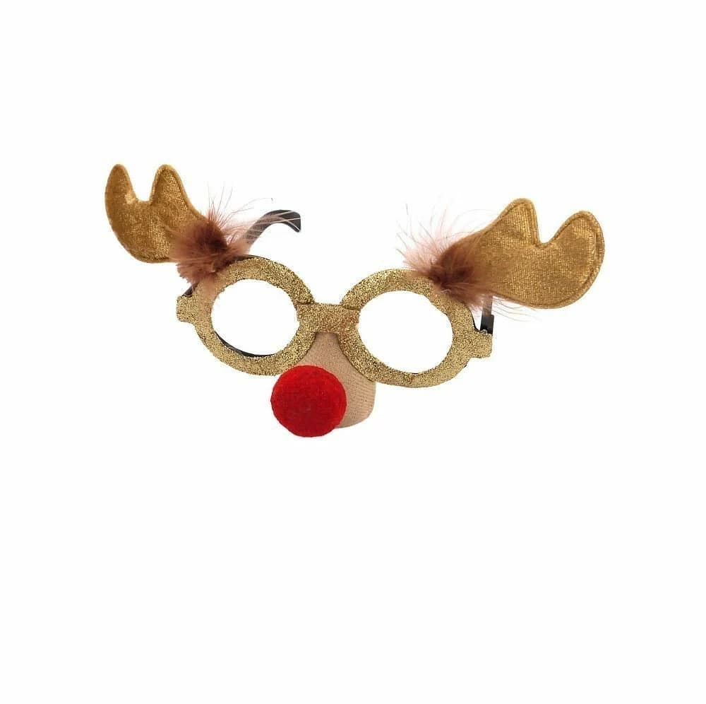 Adult Christmas Xmas Party Fun Novelty Santa Reindeer Glasses Fancy Dress - image 4