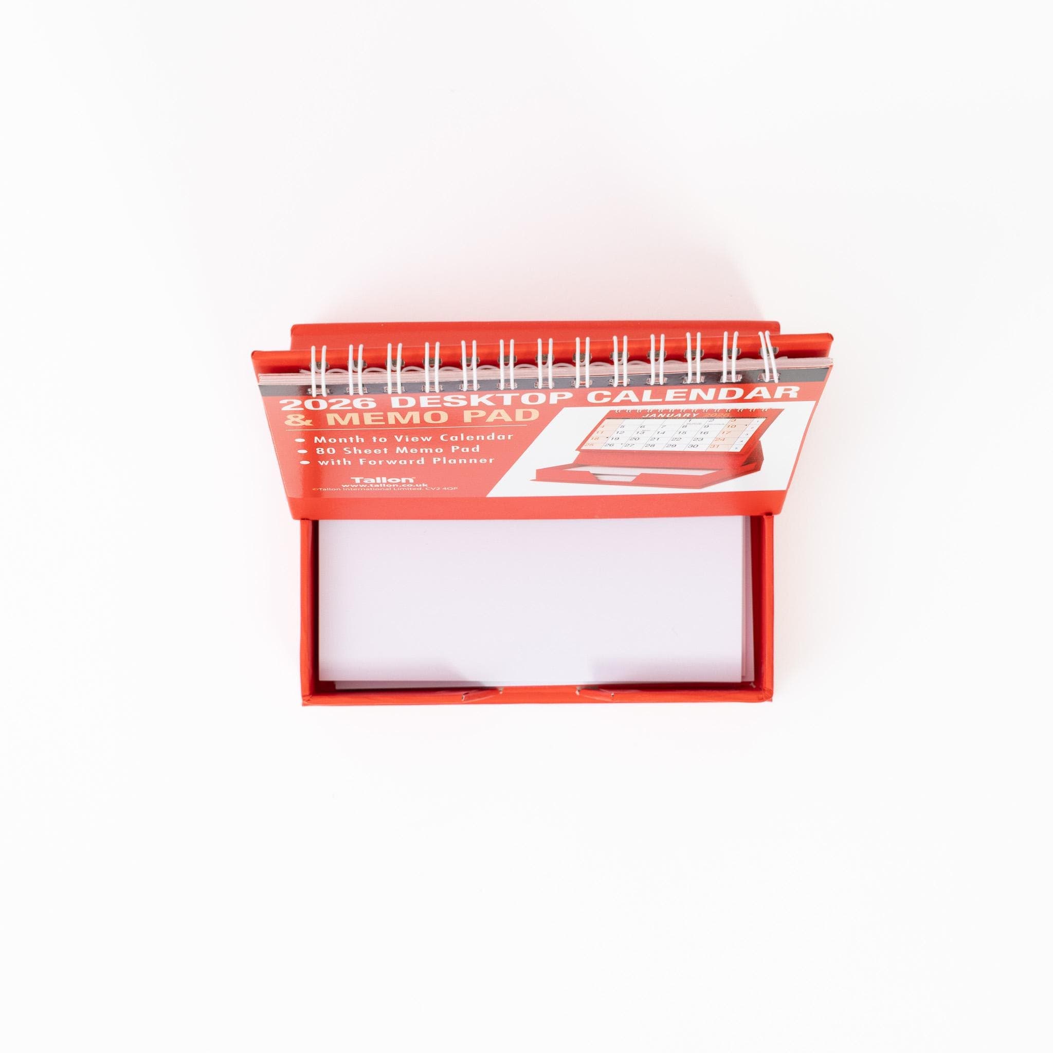 2026 Month To View Stand Up Desk Top Free Standing Calendar Planner & memo Pad - image 4