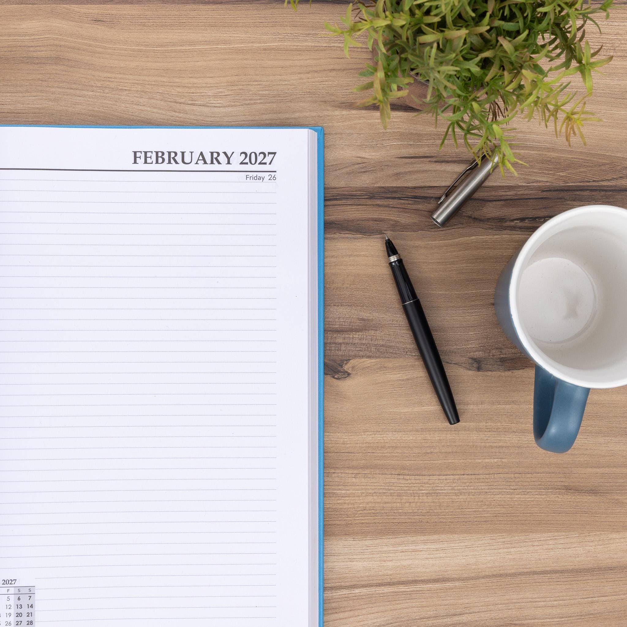 2027 Diary A4 Day to Page For Everyday Full Year Planner Desk Hardback Diaries - image 3