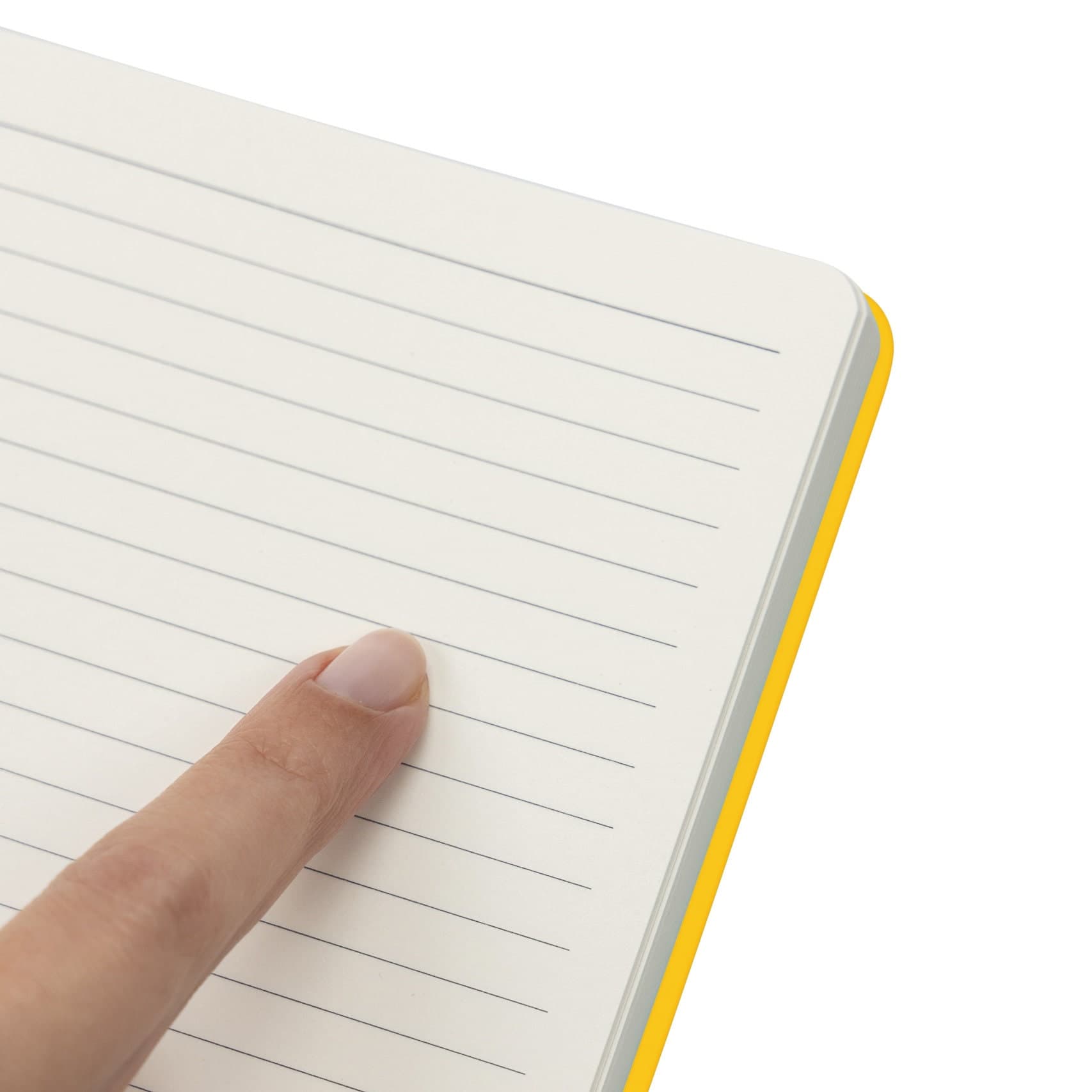 Yellow A5 Hardback Notebook, Lined Journal with Ribbon - image 5