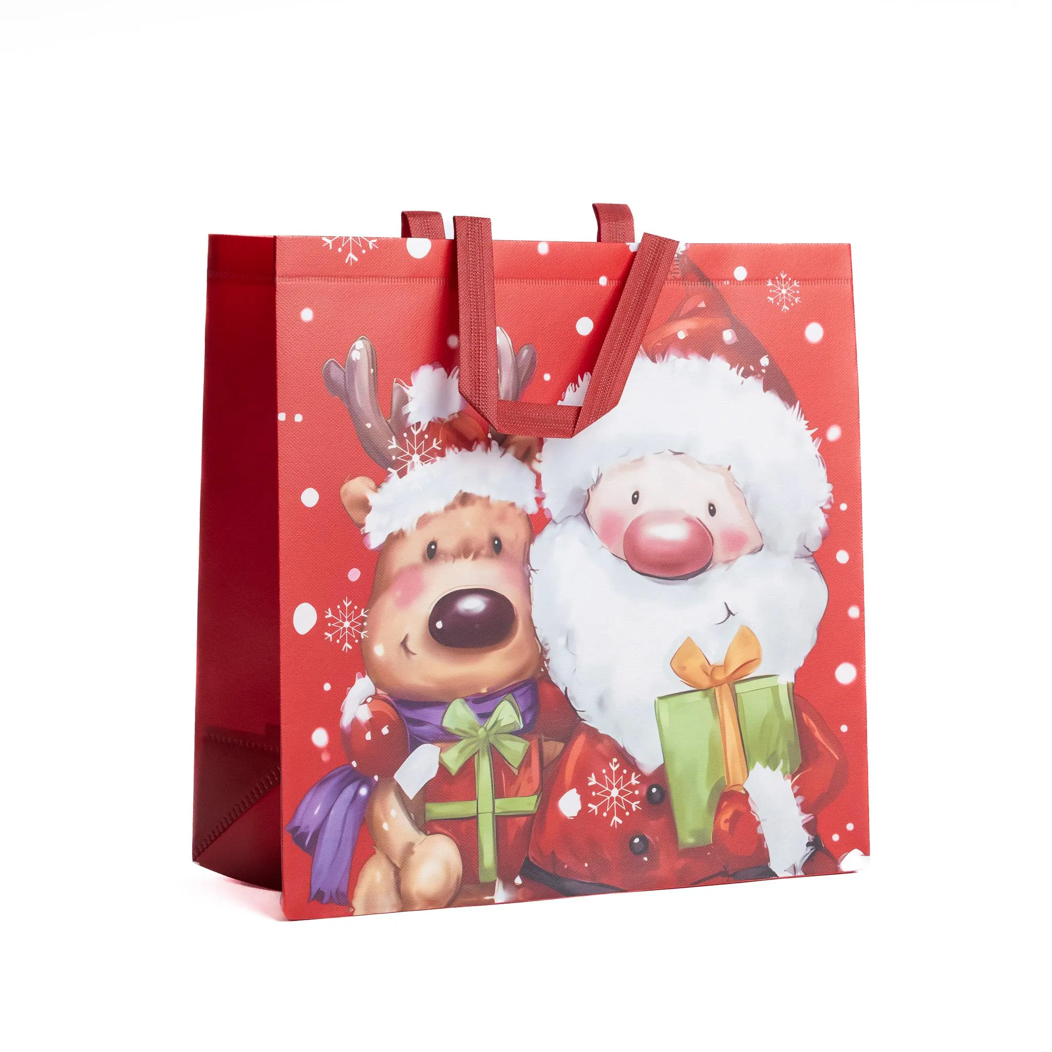 4 Christmas Gift Bags Extra Large with Handles Tote Reusable bags - image 3