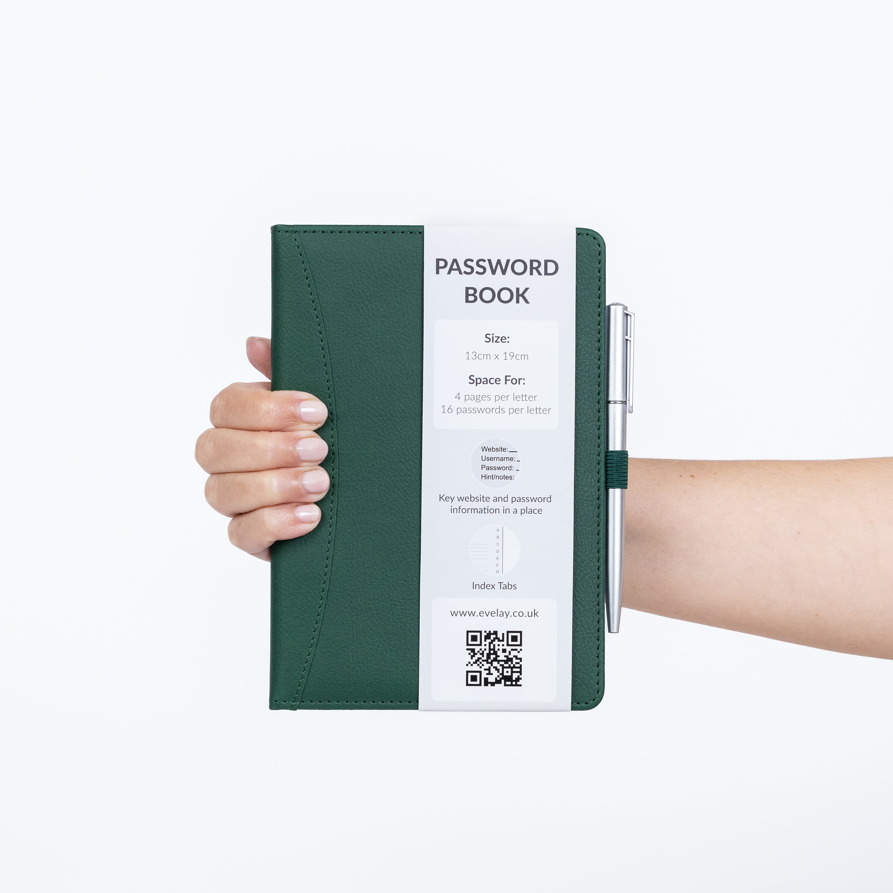 A-Z Index Password Book: Hardback Contact Organizer With Pen - image 3