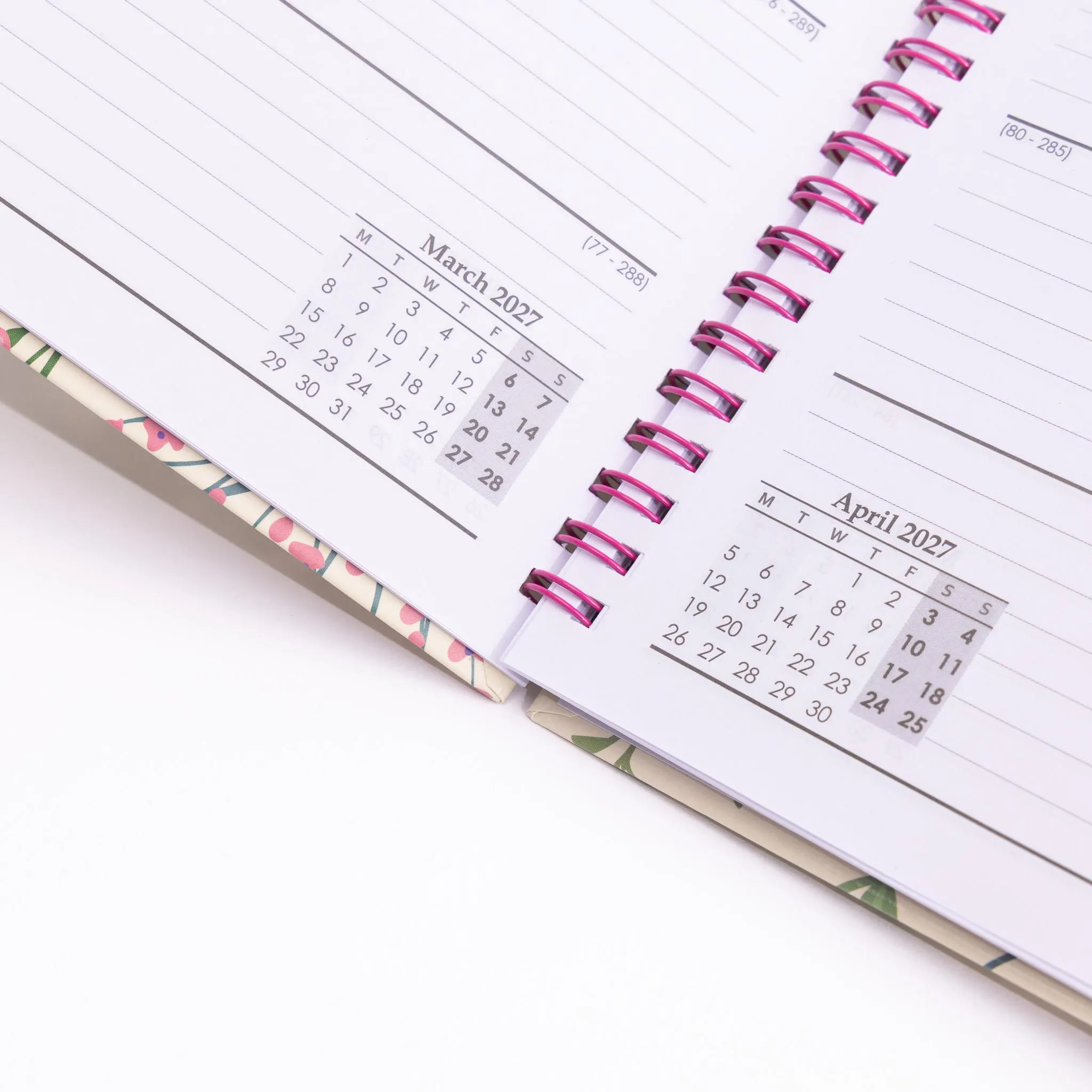 2027 Diary A5 Week to View, Hardback Full Year Planner, Dream Flower Butterflies Bee Tiger or Marble - image 4