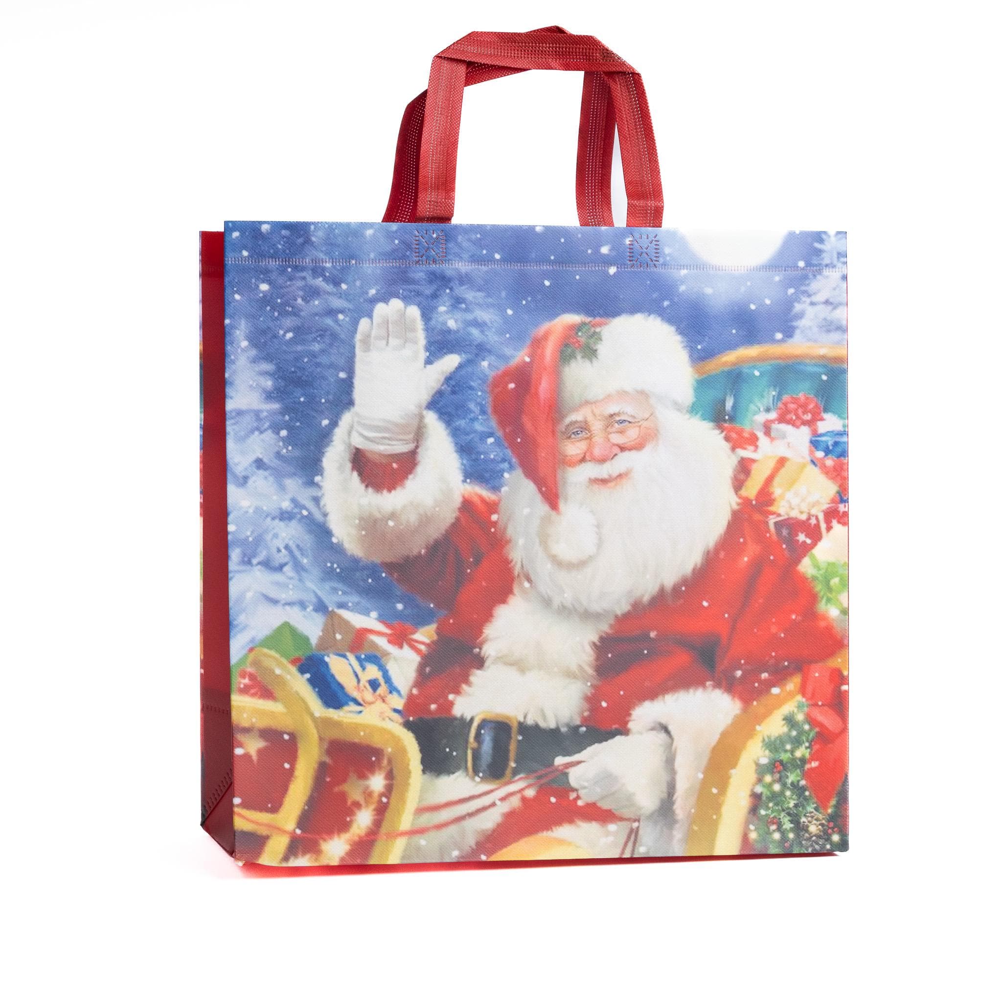 4 Christmas Gift Bags Extra Large with Handles Tote Reusable bags - image 4