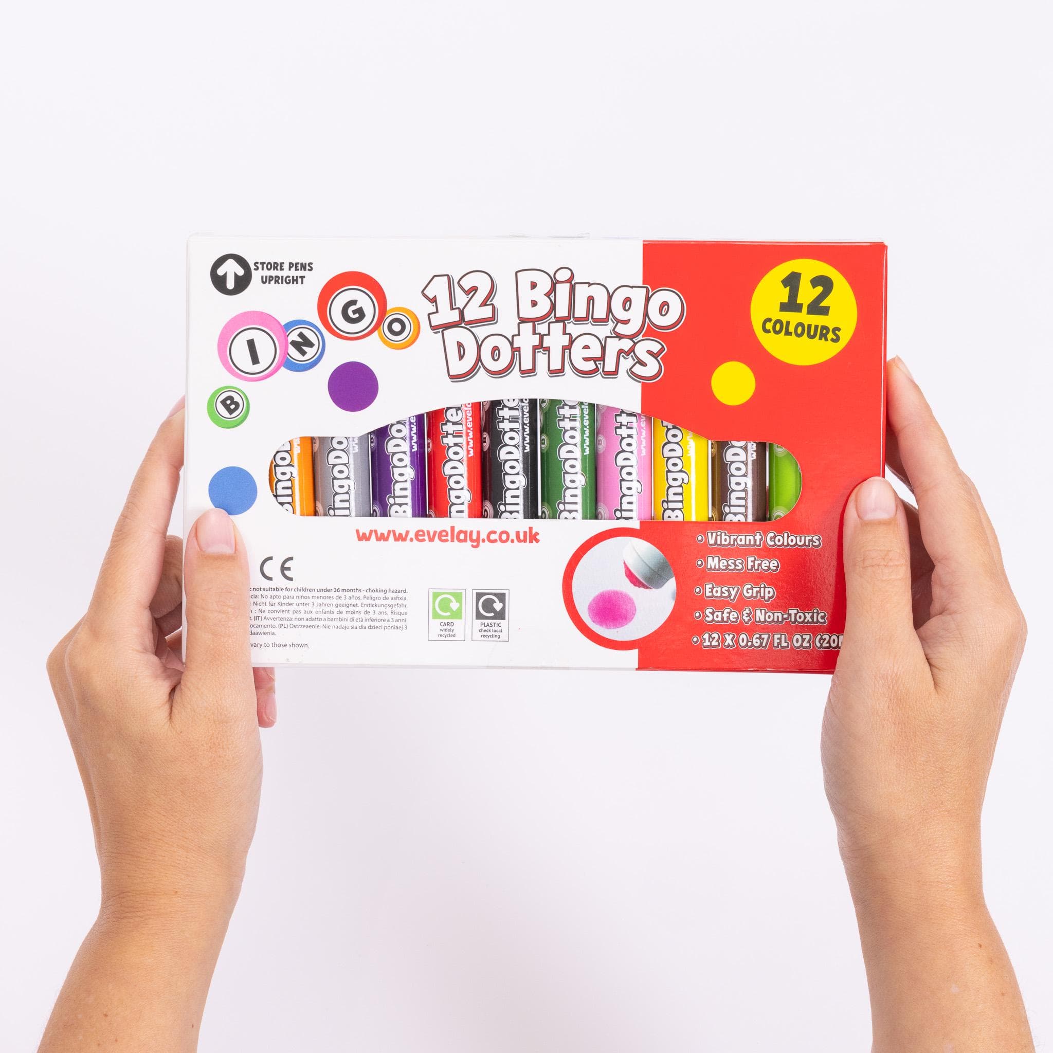 12 bingo Dabbers Coloured Markers Felt Dot  Mixed Pens Ticket Dabbers Non Drip - image 5