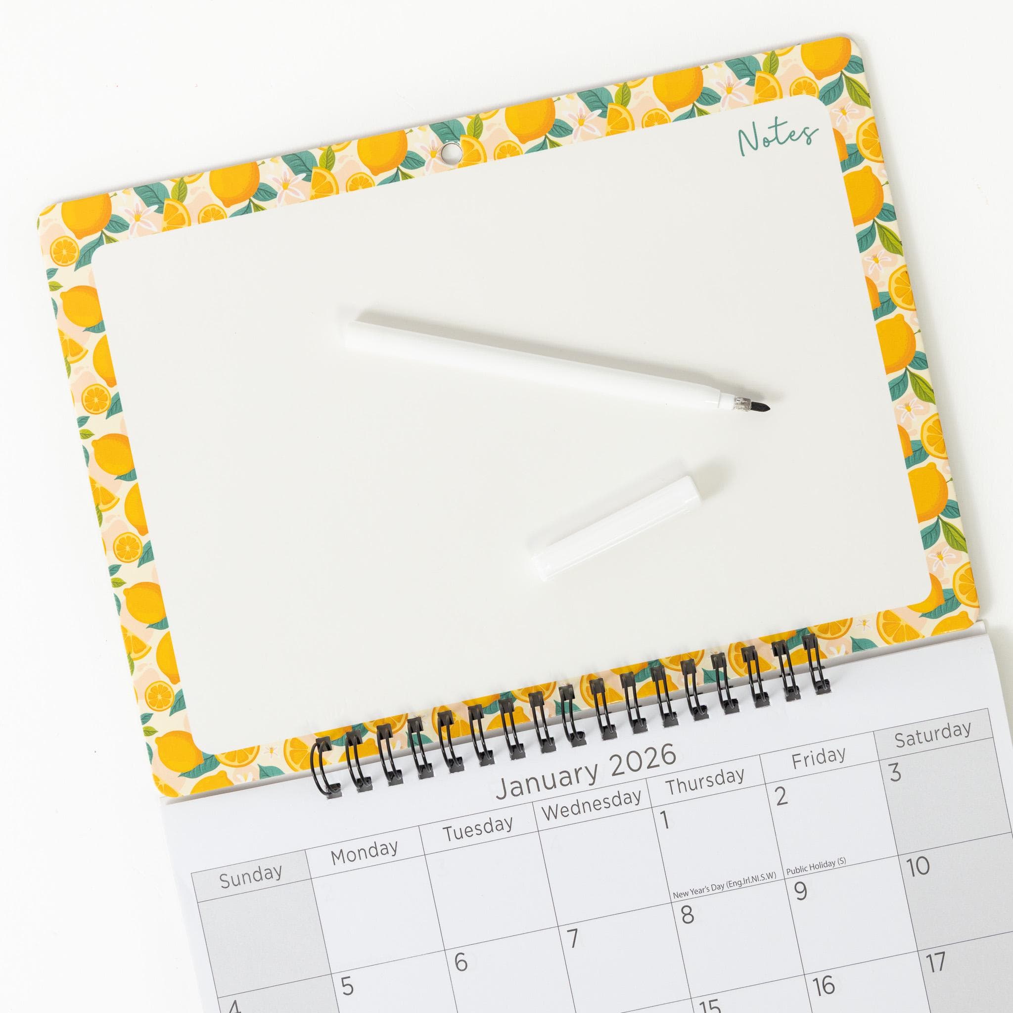 Monthly Calendar Memo Board 2026 Wall Family Organiser White Board with Pen - image 5