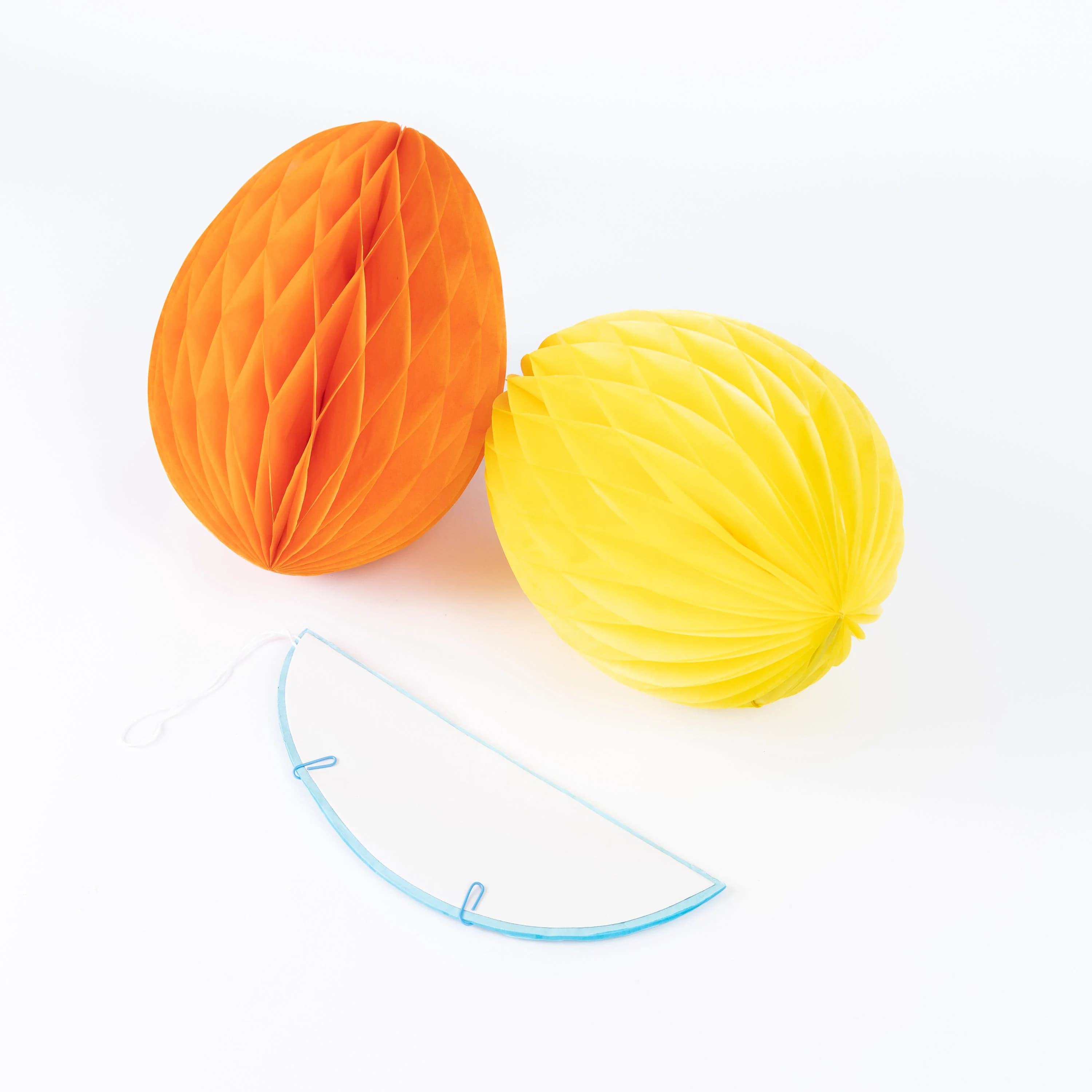 3 X 25cm Large Honeycomb tissue Paper Easter Egg Hanging Decorations Party Wedding Tree - image 4