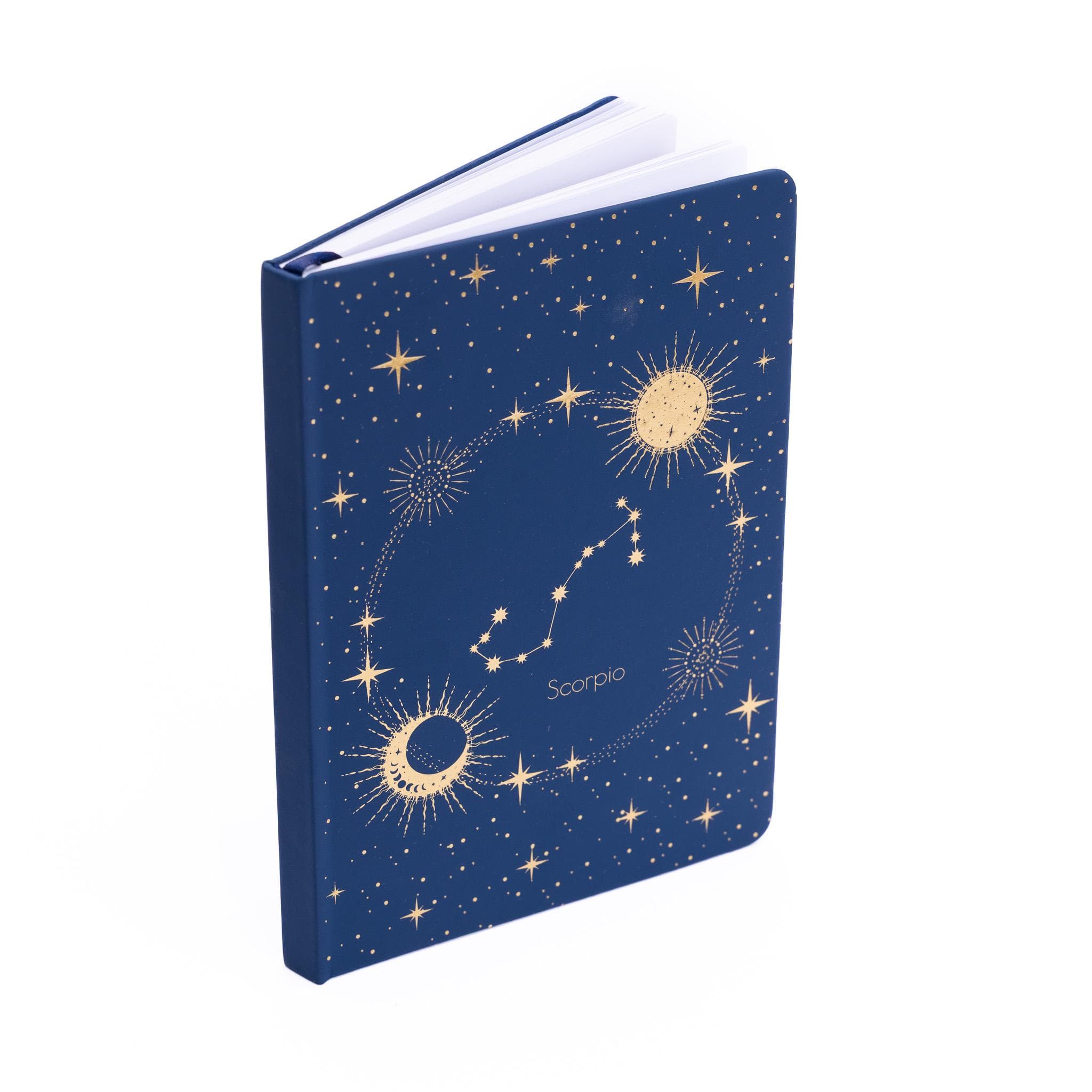 Scorpio Zodiac Notebook: A5 Gold Foil Journal, Faux Leather Hardback - image 5