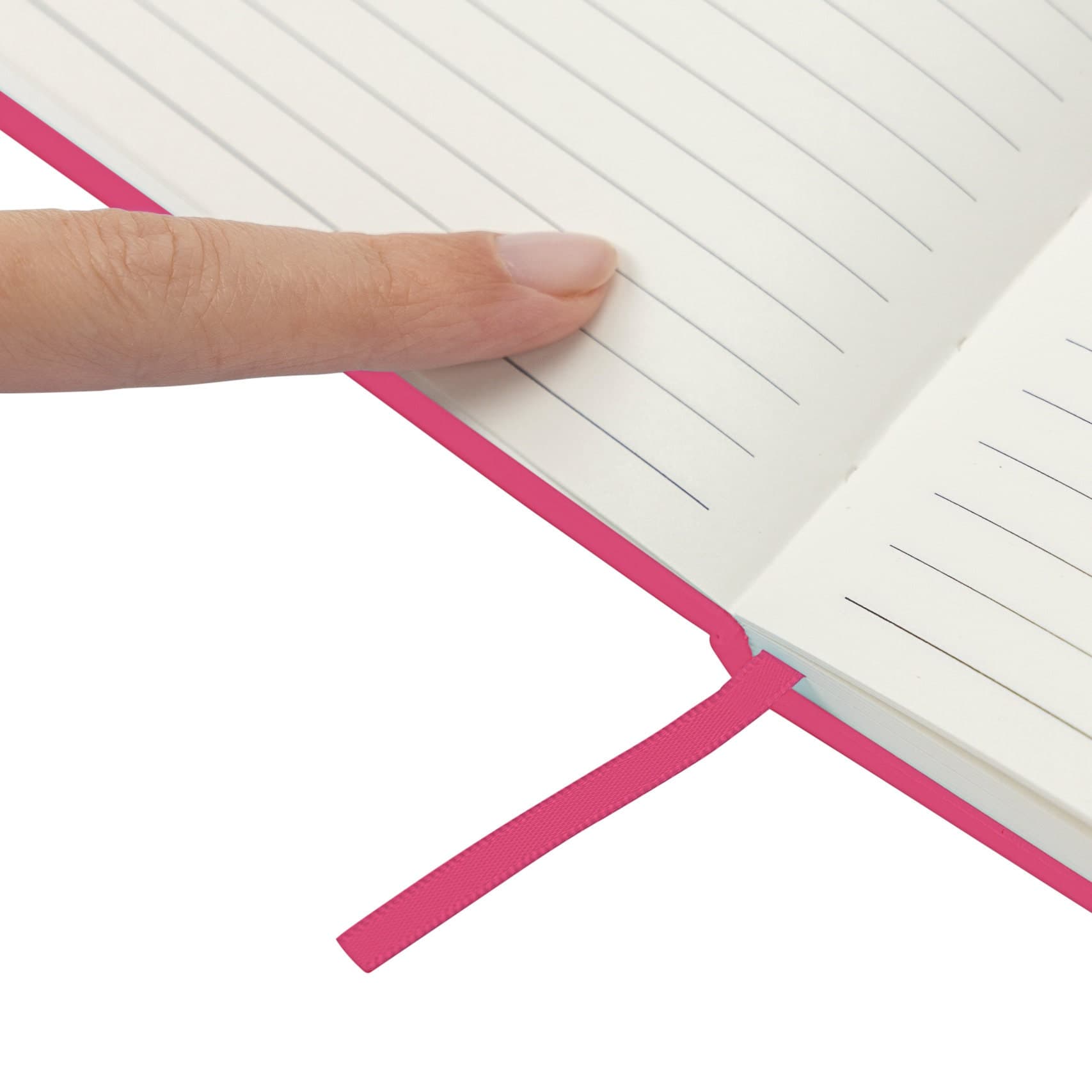 Cerise Pink A5 Lined Notebook, Hardback Journal (128 Pages) - image 4