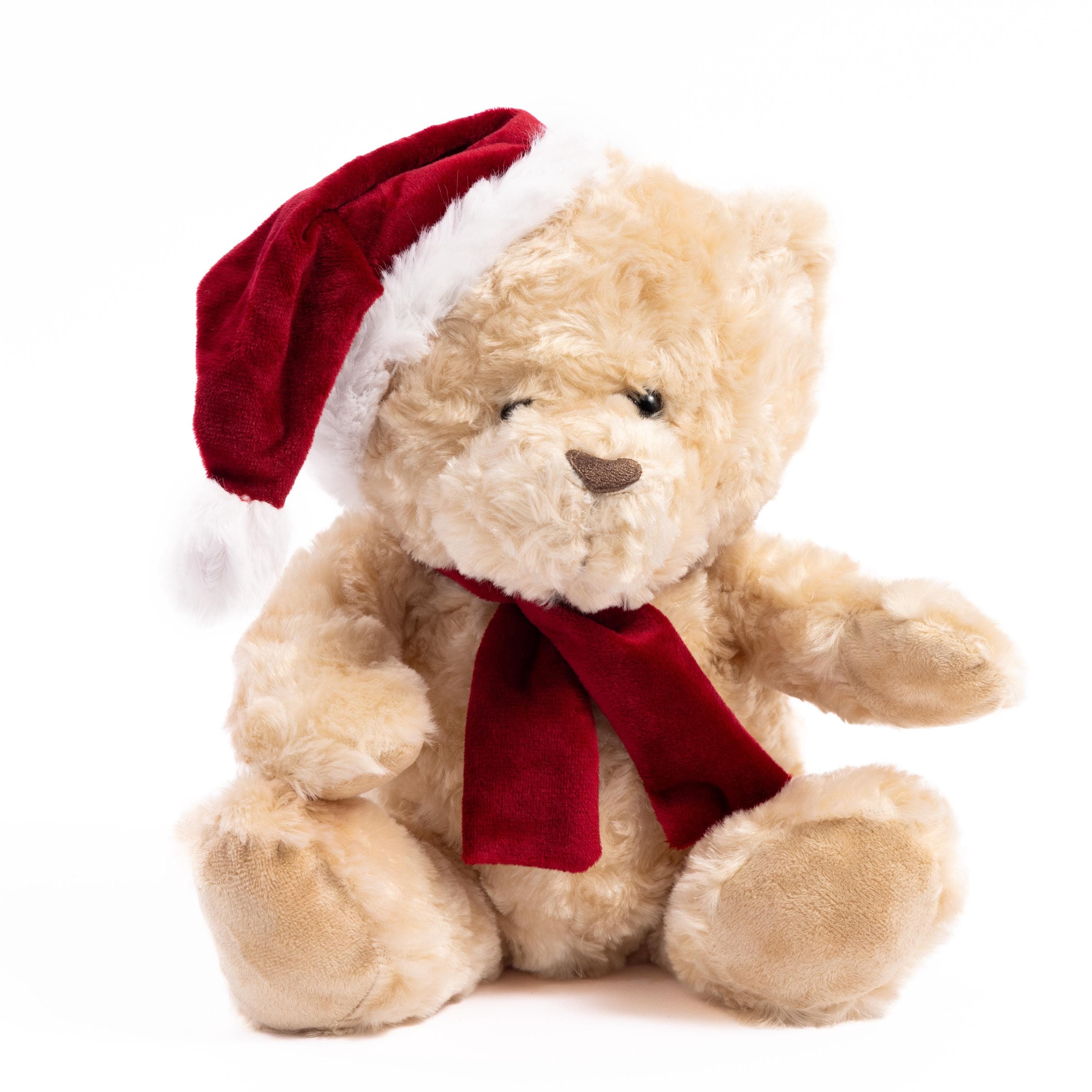 Christmas Plush Teddy Bear Cuddly Soft Filled Toy Xmas Present Gift Idea 30cm