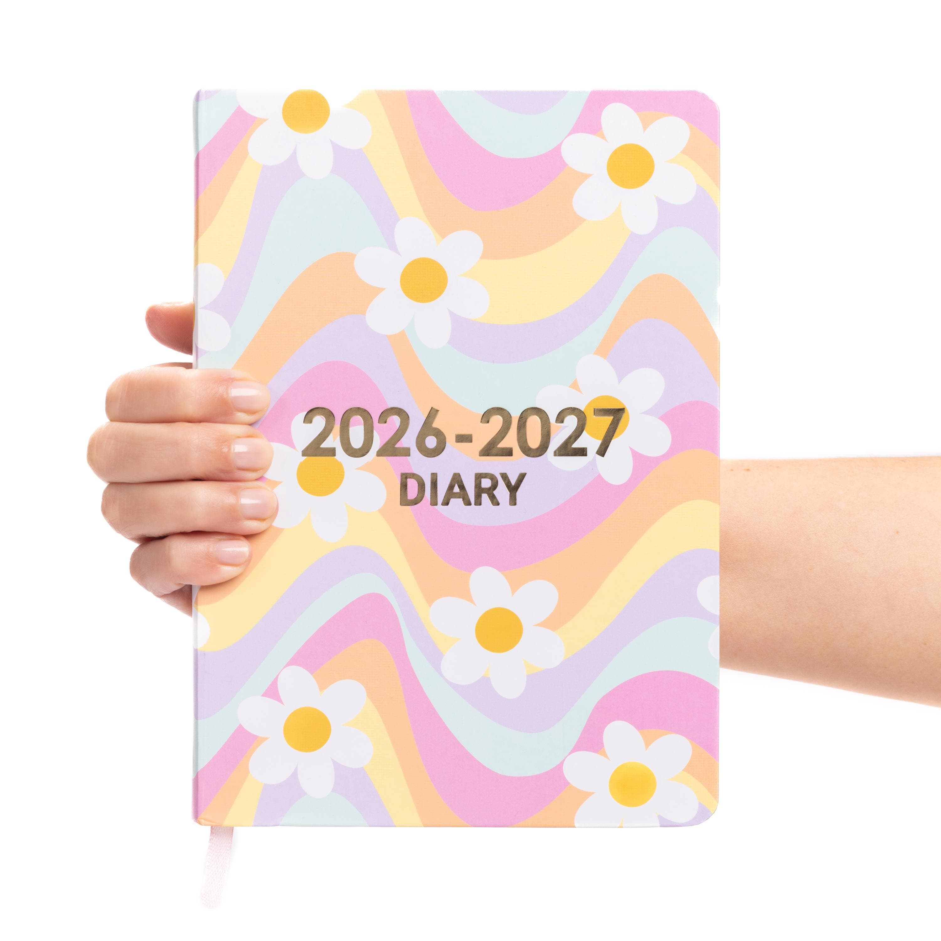 2026 -2027 Academic Diary A5 Day to Page Full Year Planner Desk Hardback