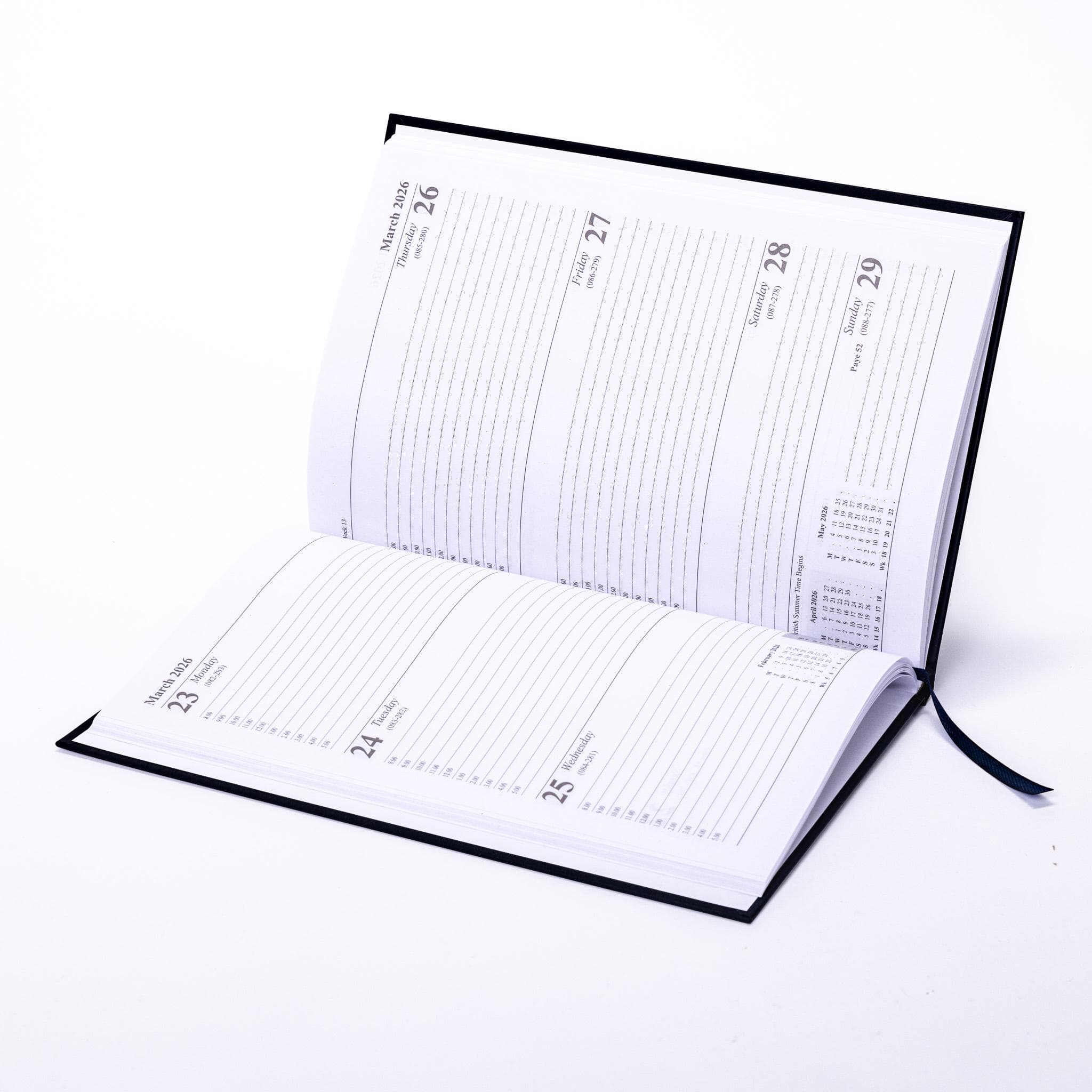 2026 A5 Week To View Diary Full Year Planner Organiser Hardback Cover With Times - image 5