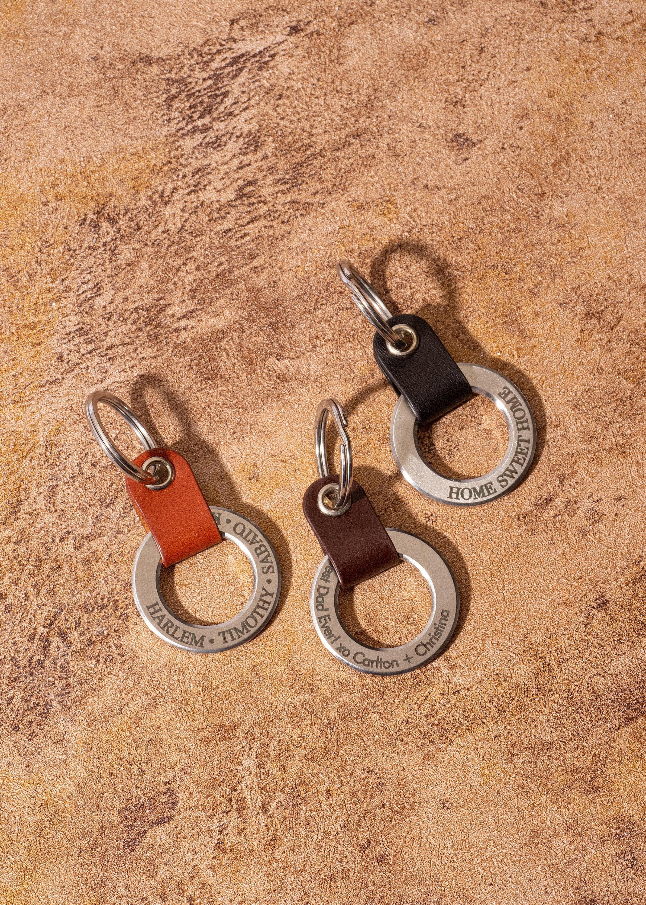 Personalized Leather Keychain | Custom Leathers Keychains | Wedding Giveaway | BFF Gift | Valentine - Christmas Gifts