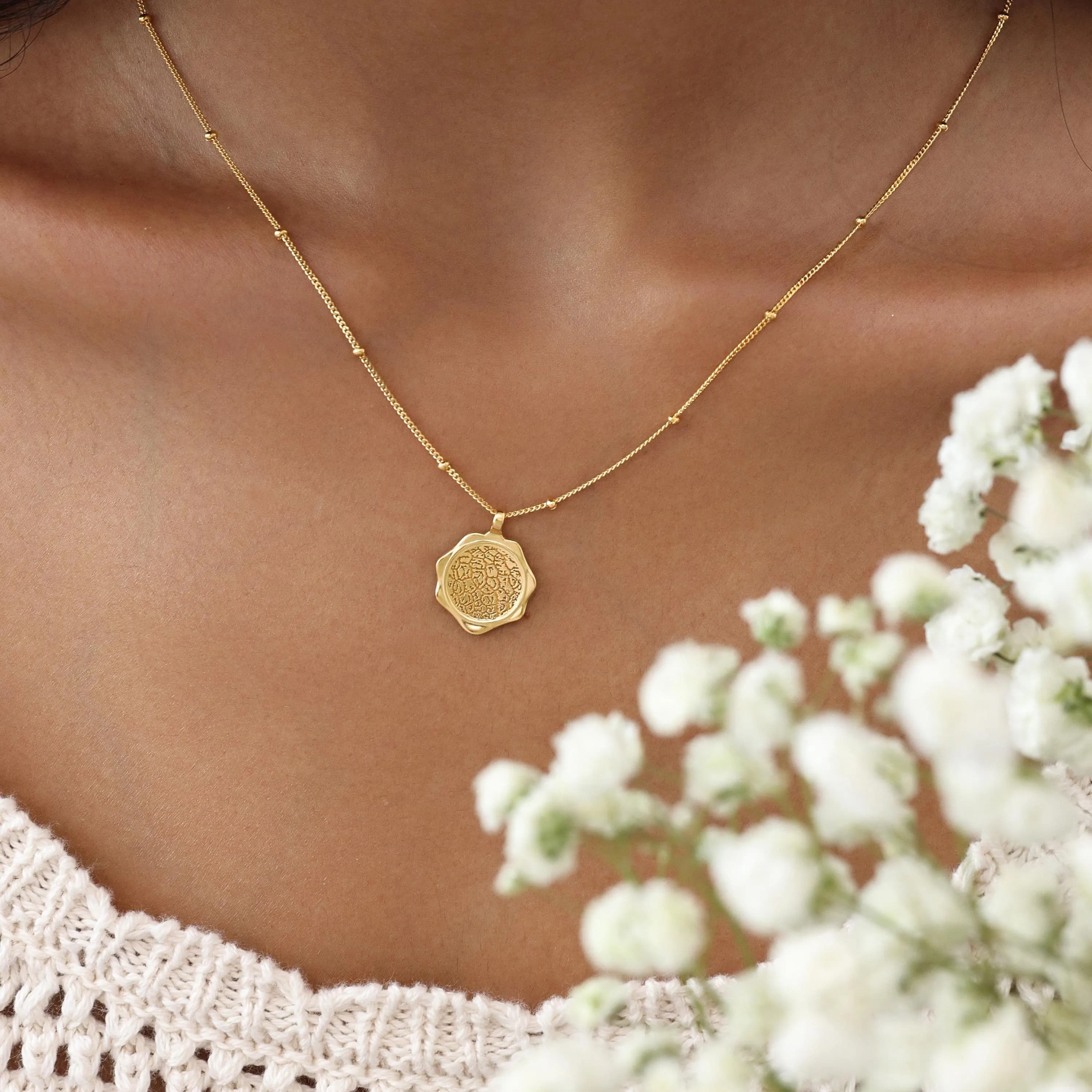 Petite Octagon Detailed Nose Print Necklace | Memorial Pet Jewelry by TSK Silver - image 4