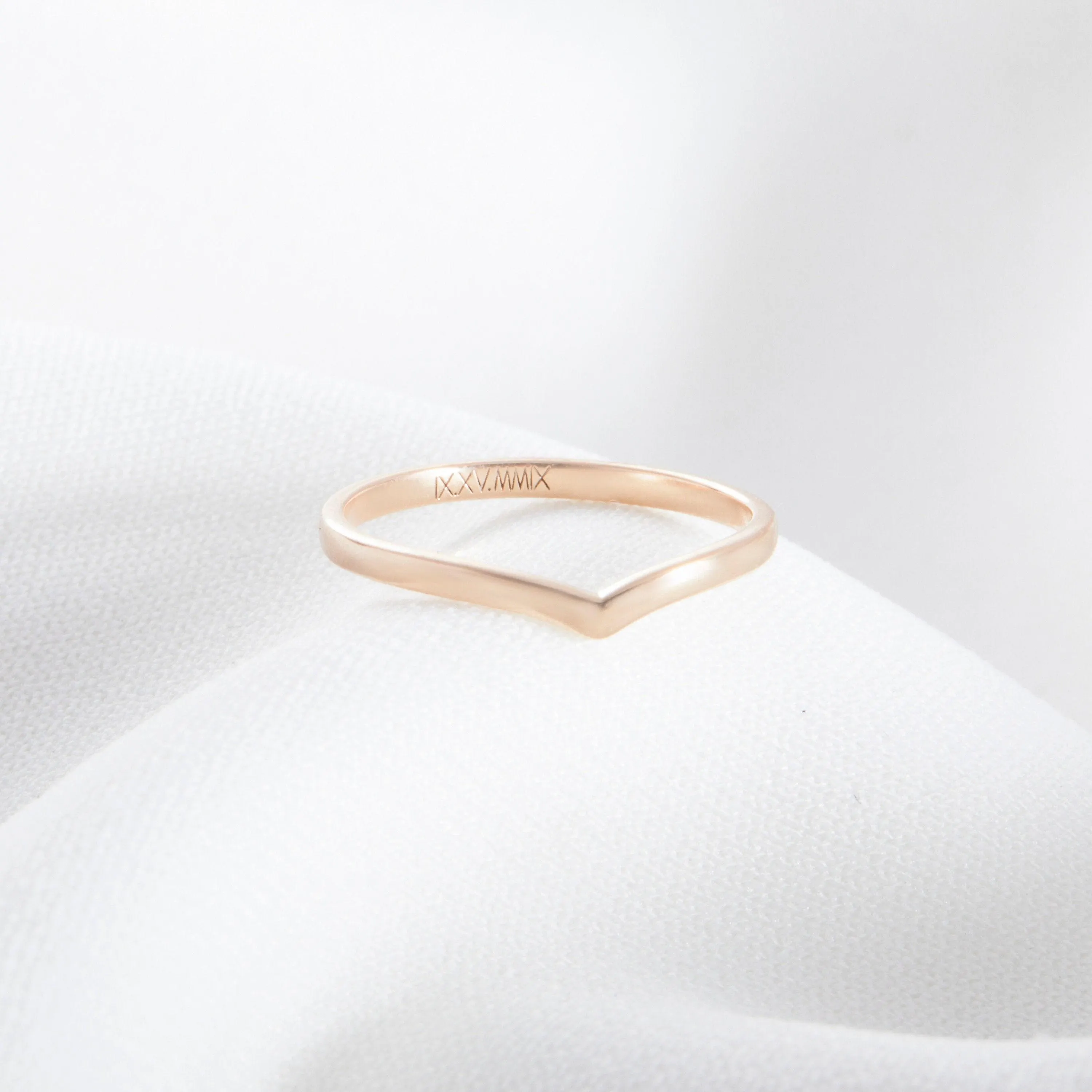 Custom Engraved Dainty Name/ Promise/ Family Ring | Wishbone Rings | Mother's Day - Christmas Gifts - image 4