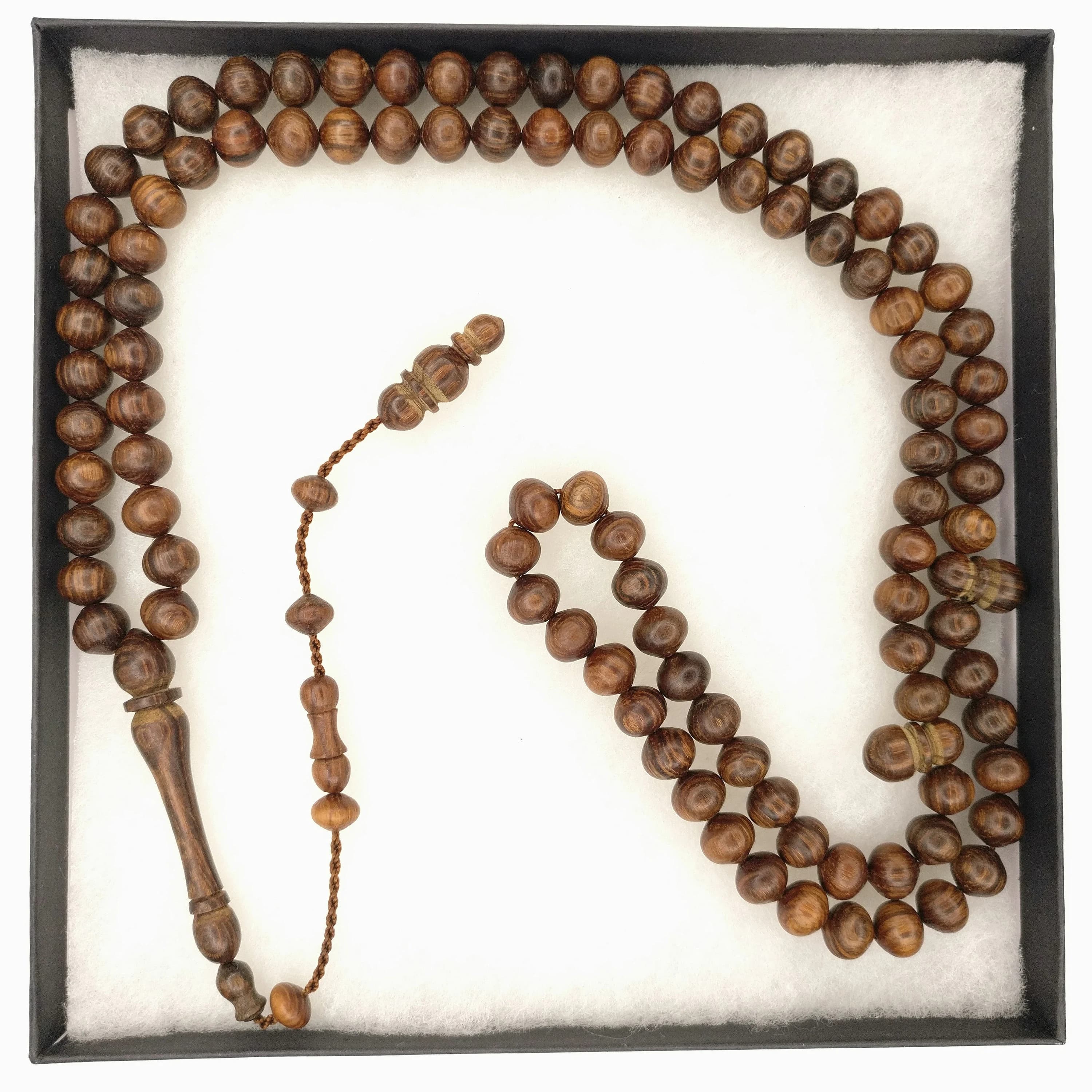 Turkish Kesme Wood Prayer Beads Dua Tasbih Kesme Tesbih Tasbeeh Dhikr Zikr 893 - image 4