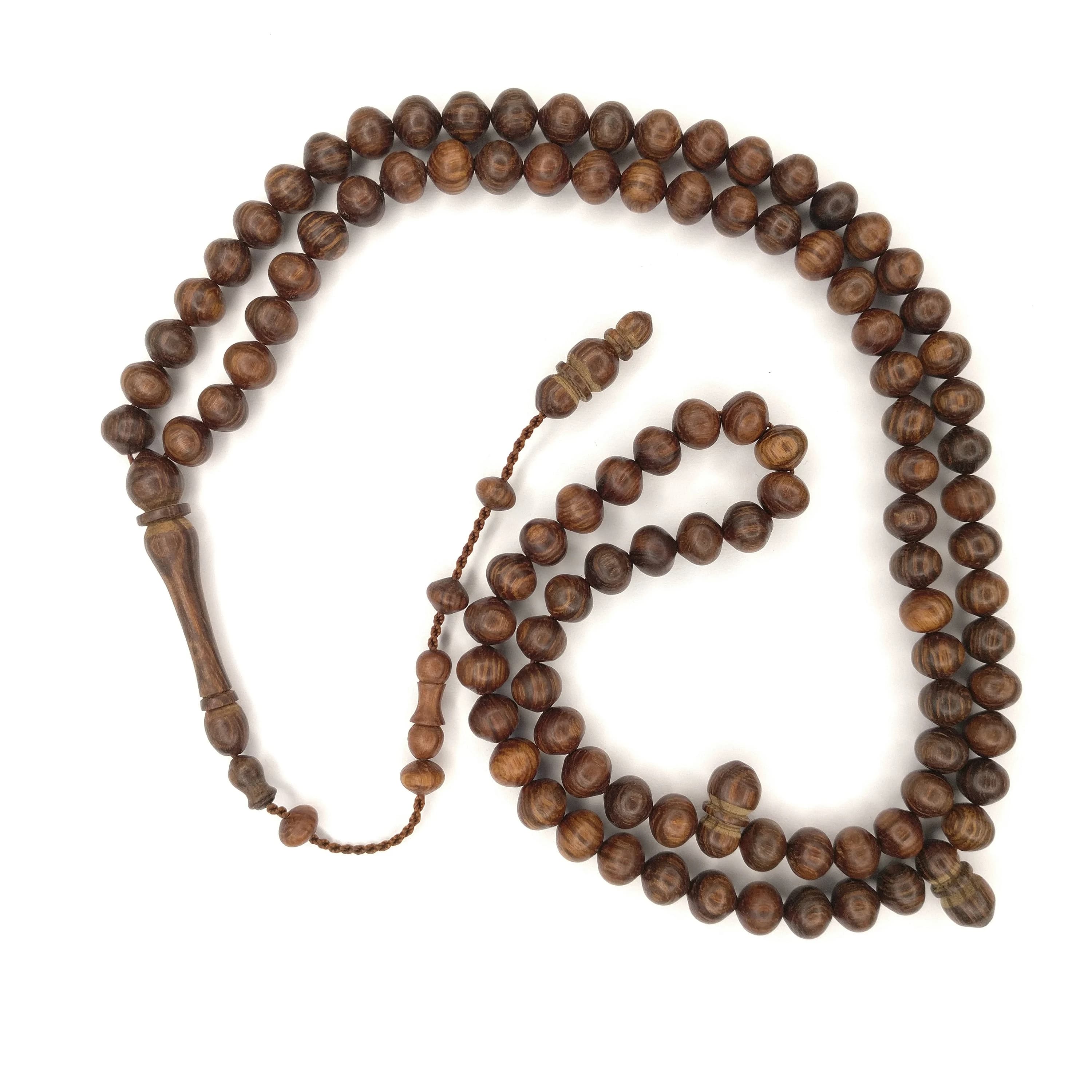 Turkish Kesme Wood Prayer Beads Dua Tasbih Kesme Tesbih Tasbeeh Dhikr Zikr 893 - image 5
