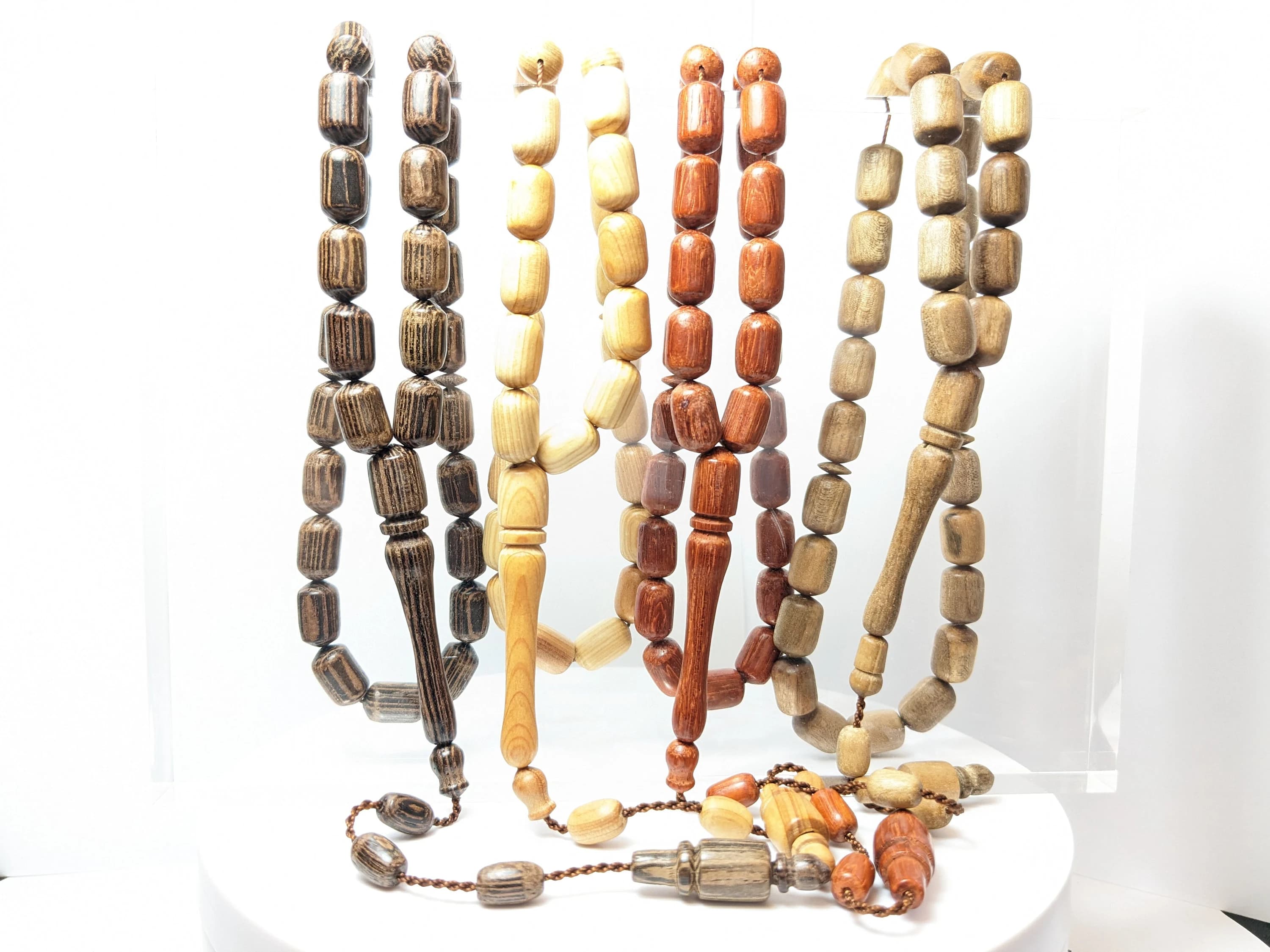 Turkish Wooden Prayer Beads (Carob, Alder, Olive Wood)