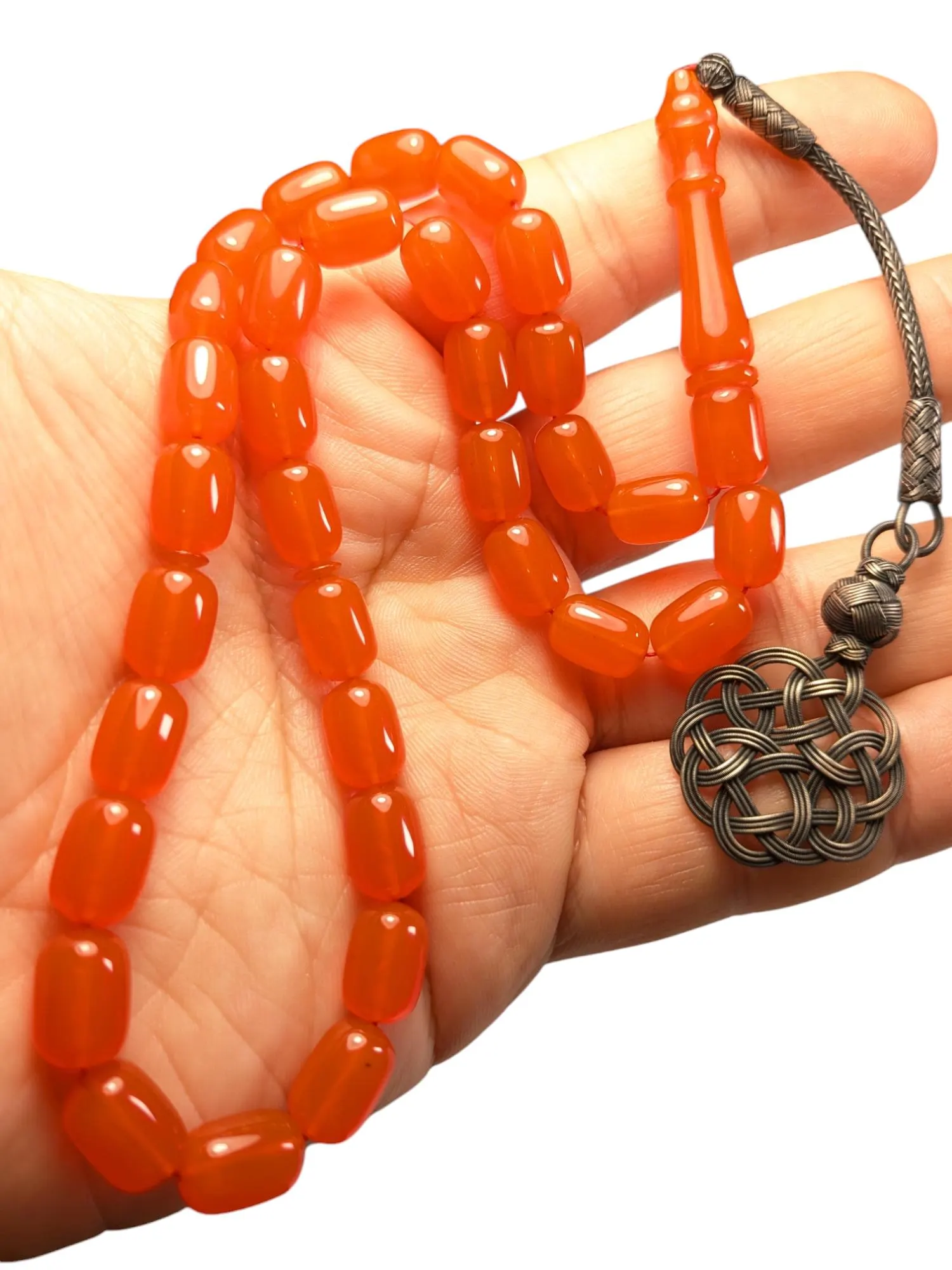 Turkish Prayer Beads Tasbih Misbaha SIKMA Kehribar Tesbih Kazaz Subha Gift 846 - image 2