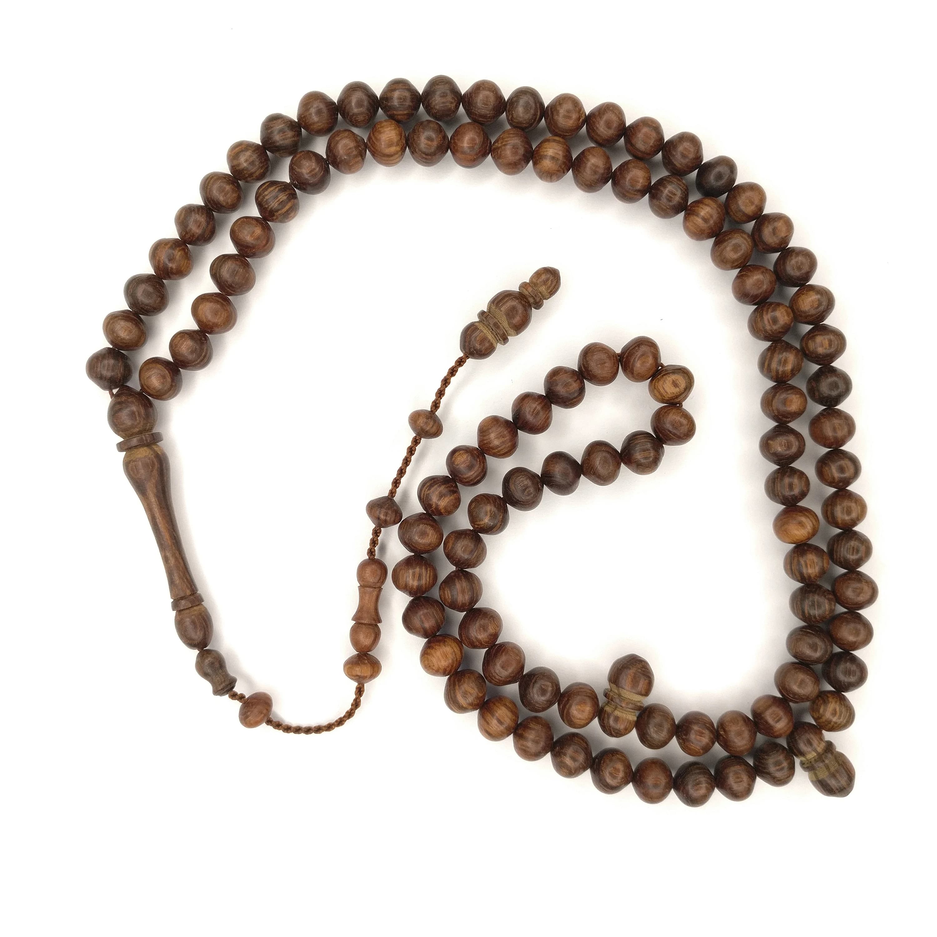 Turkish Kesme Wood Prayer Beads Dua Tasbih Kesme Tesbih Tasbeeh Dhikr Zikr 893 - image 3