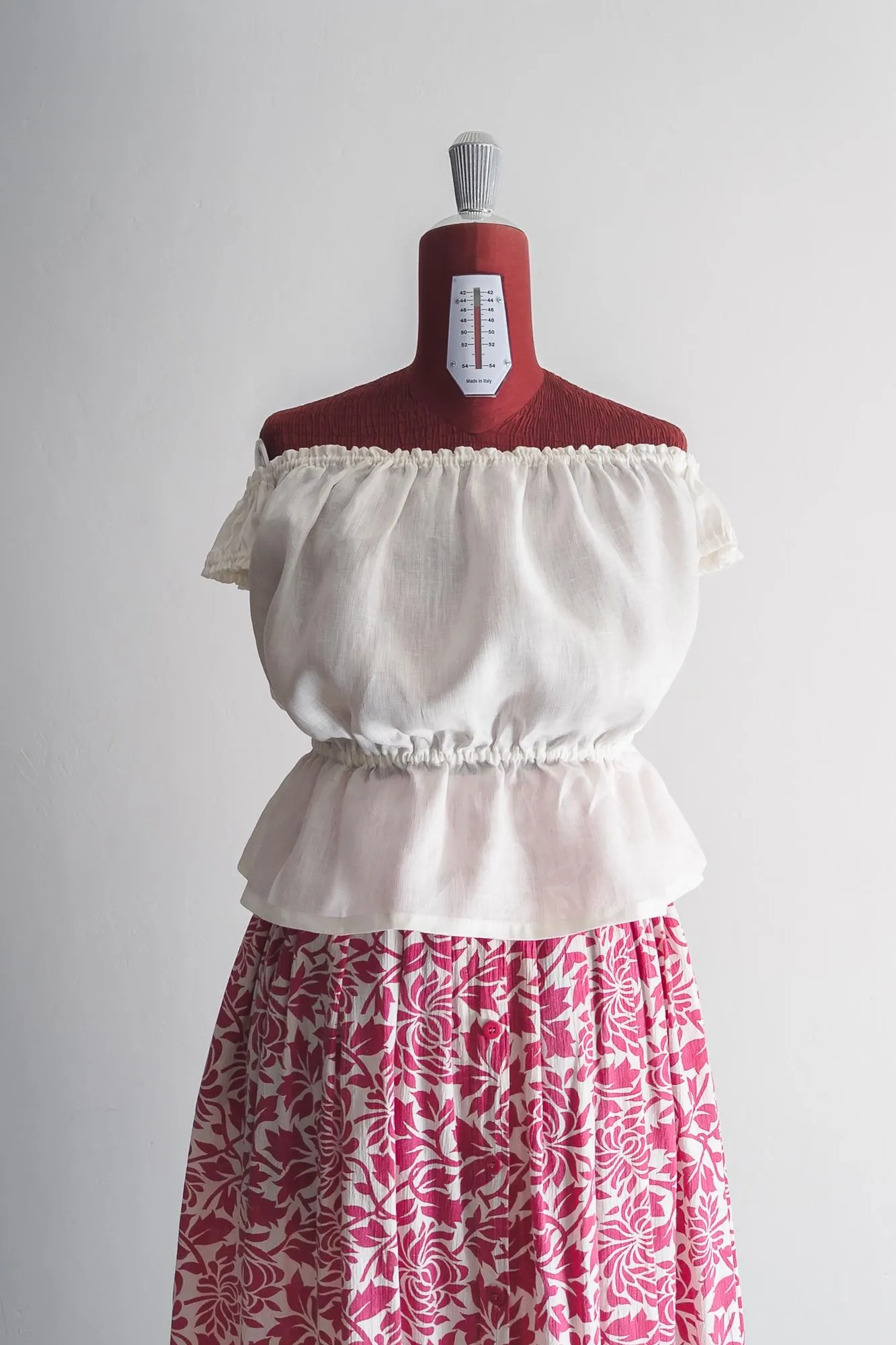 rustic linen white milkmaid top, alpine romantic peasant blouse – small / medium - image 5
