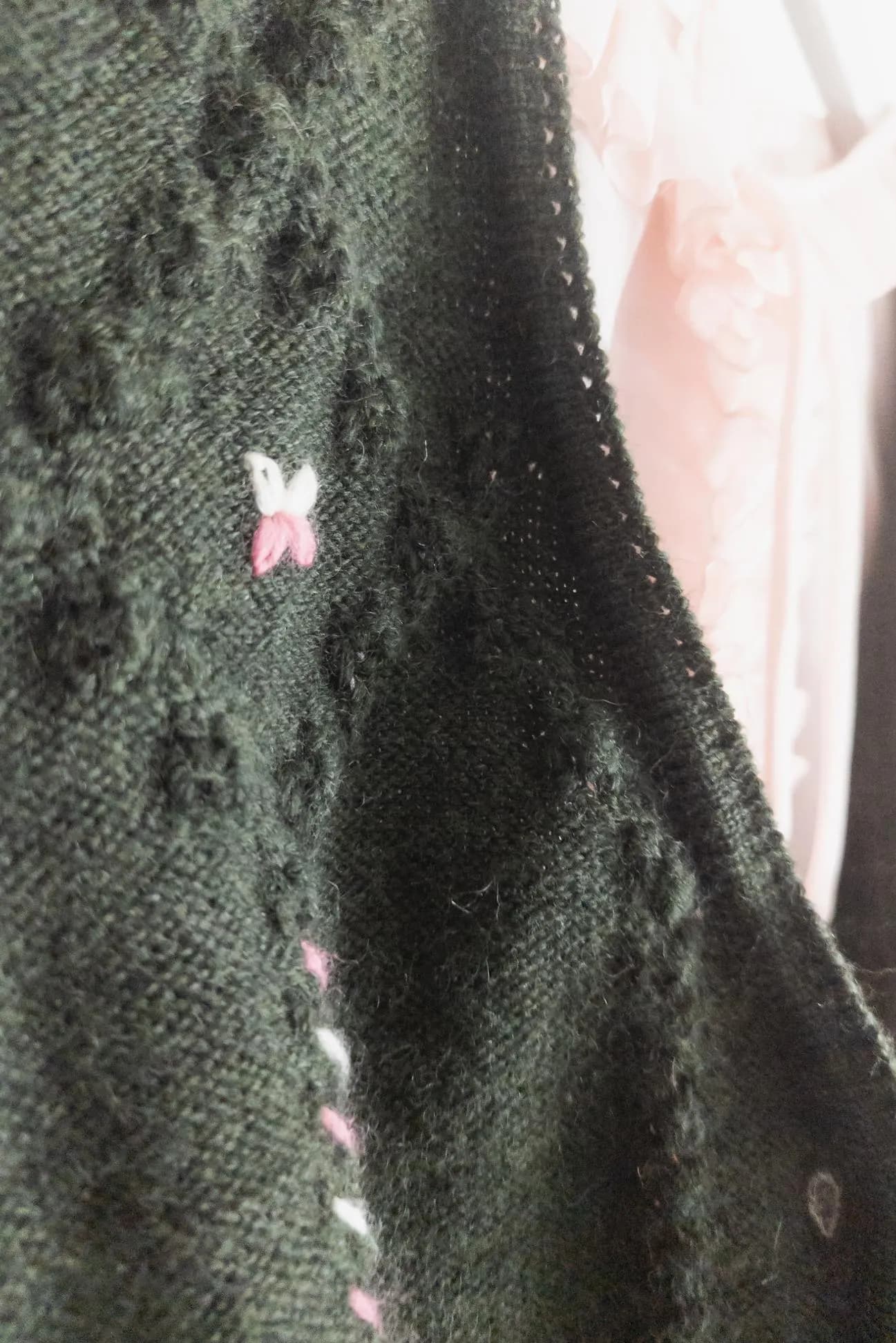 cottage forest wool sweater vest - image 3