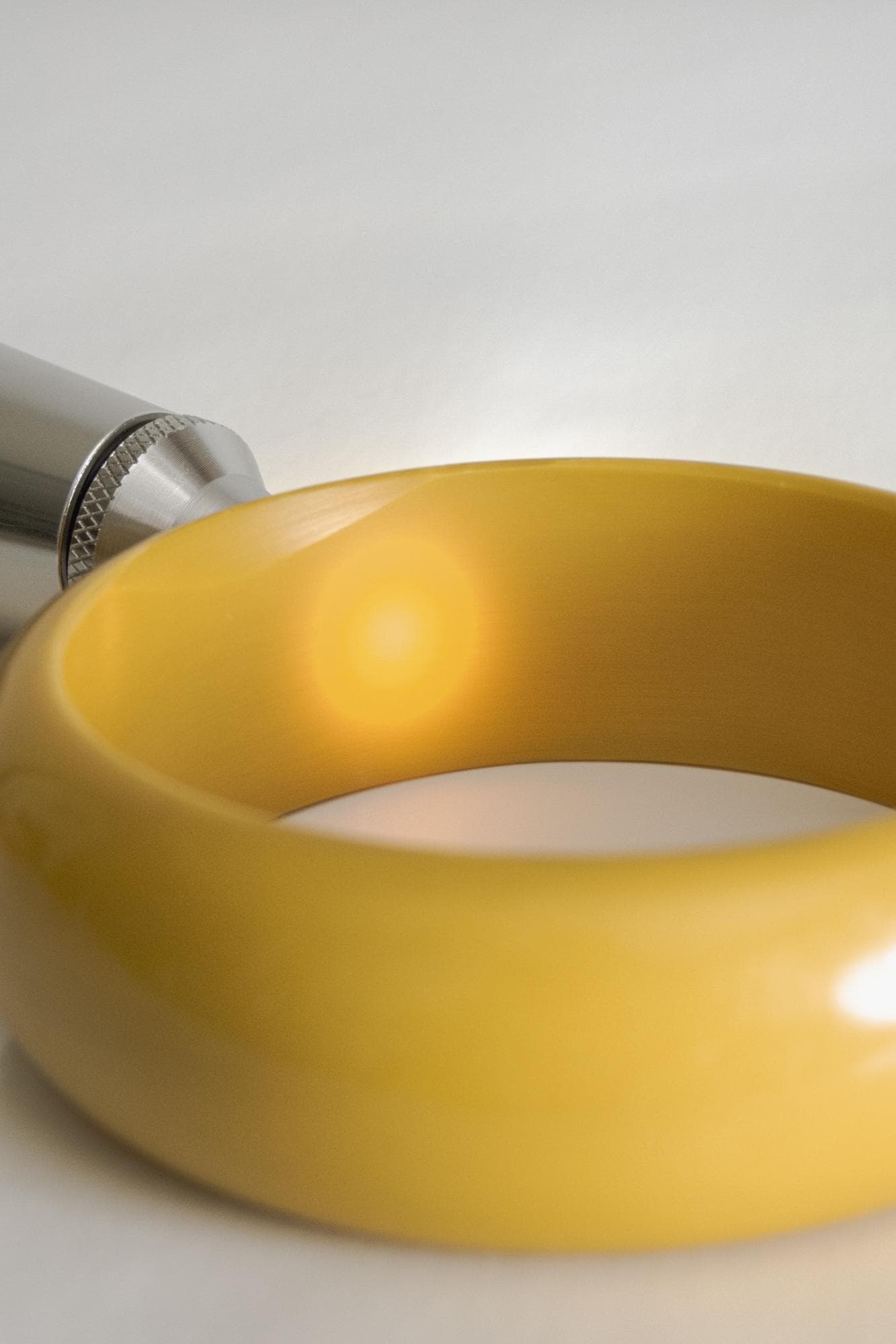 vintage bakelite bangle bracelet butterscotch 1” wide - image 5