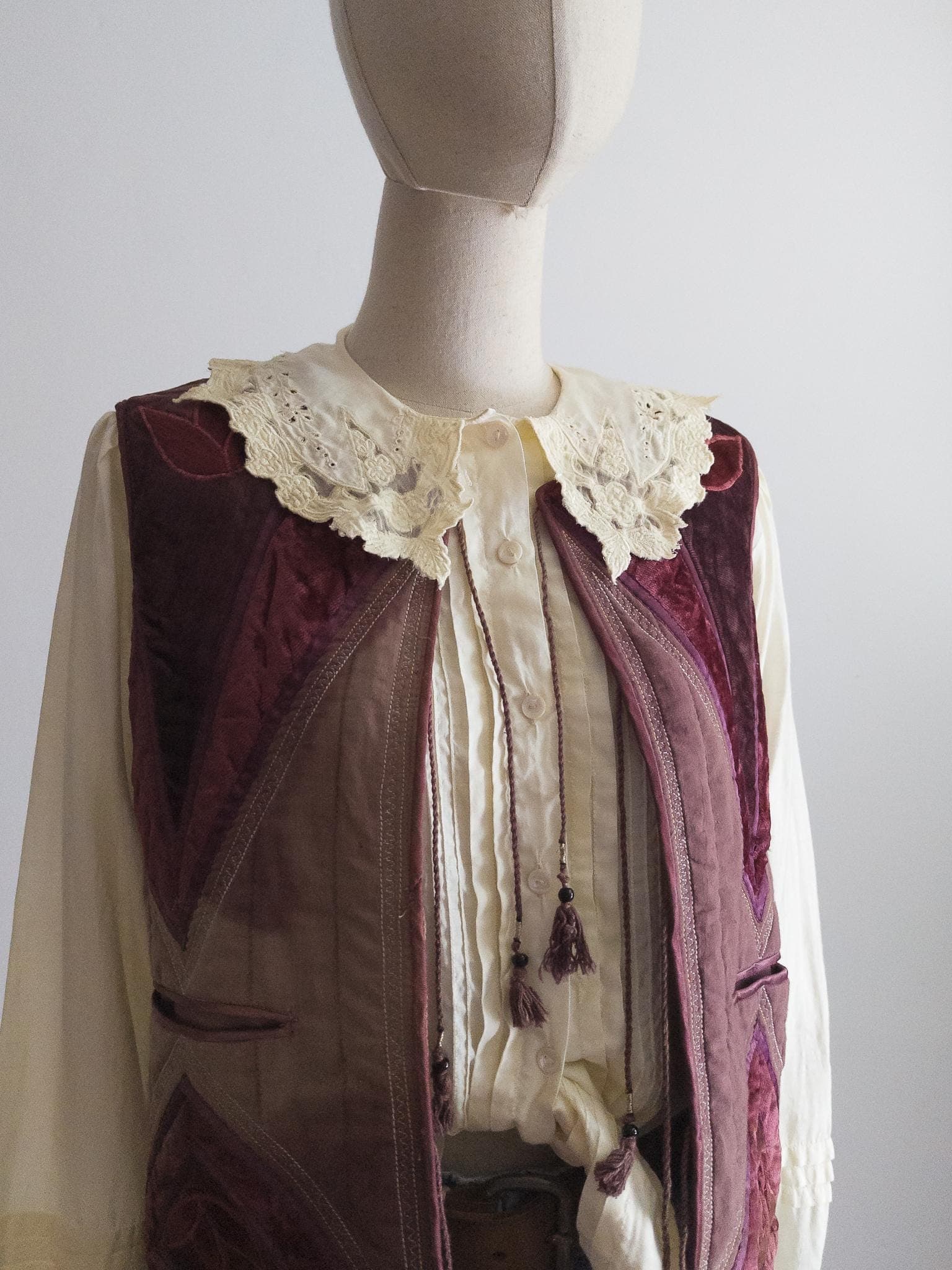 London New York 70s Phool blouse - vanilla buttercream - s/m