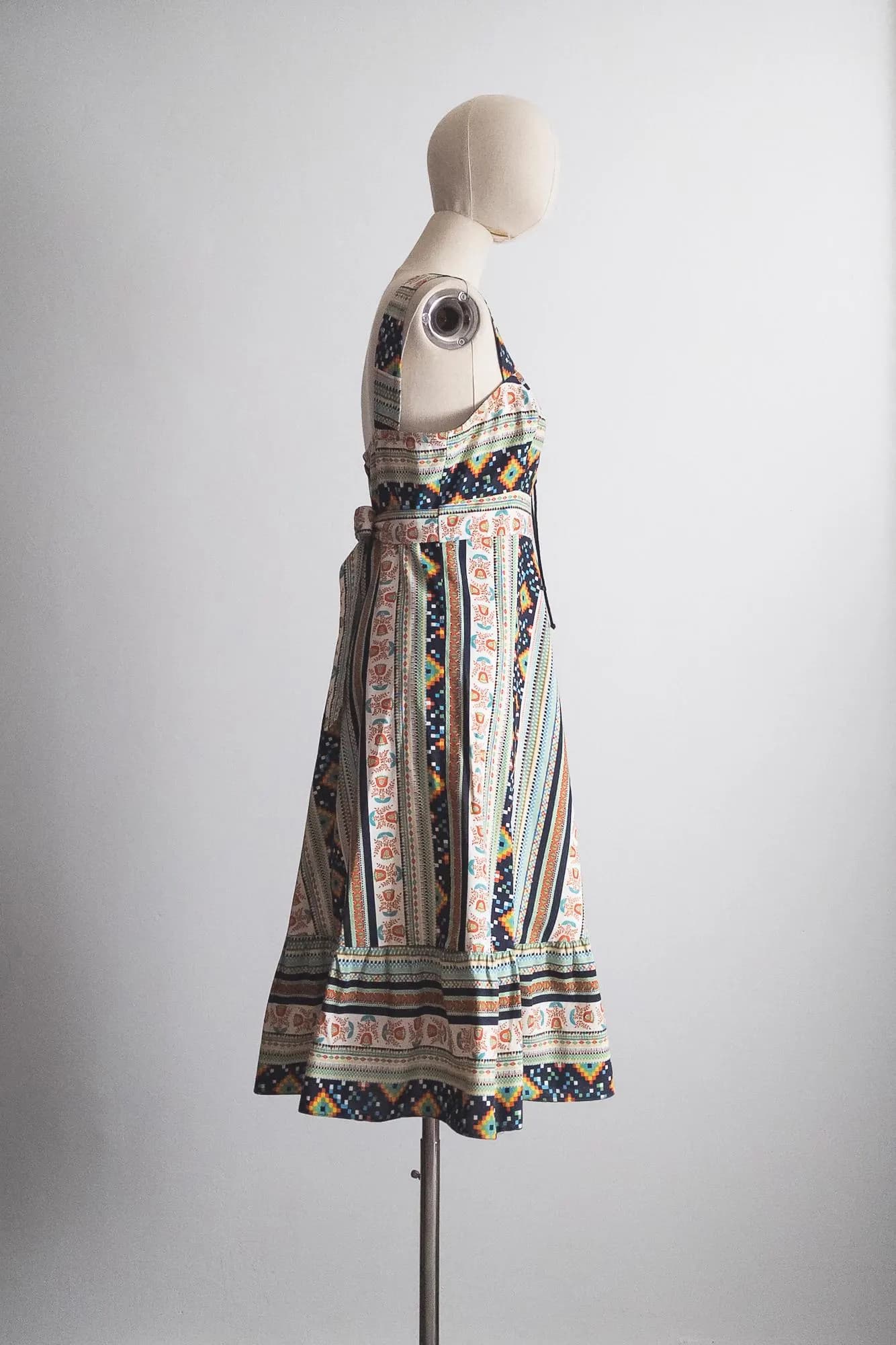 1960s summer day cotton dress - image 5