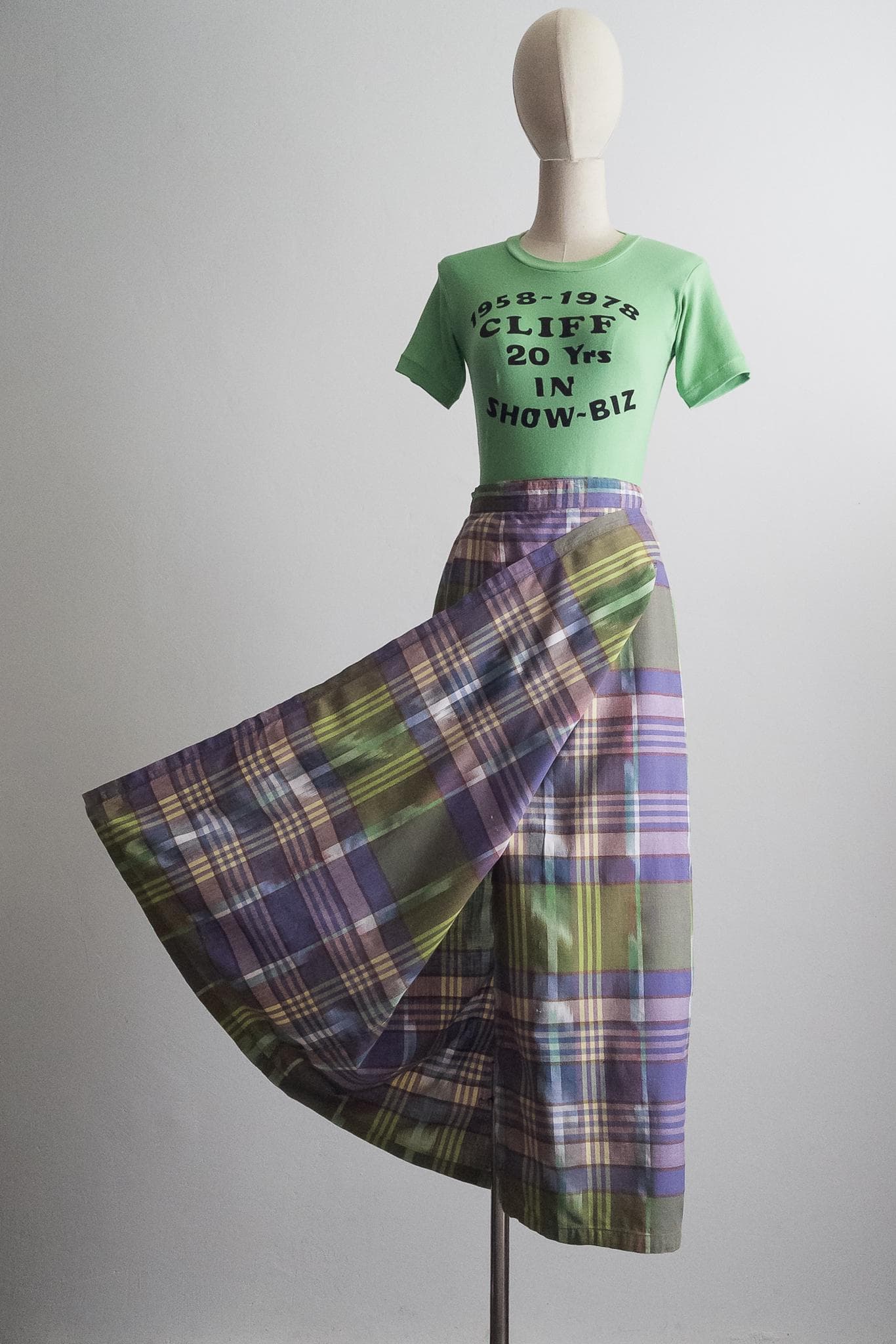 adini london ikat madras maxi skirt indian cotton long wrap skirt - violet/mauve/lilac/olive green/apple green/yellow - xs/s/m/l/one size - image 4