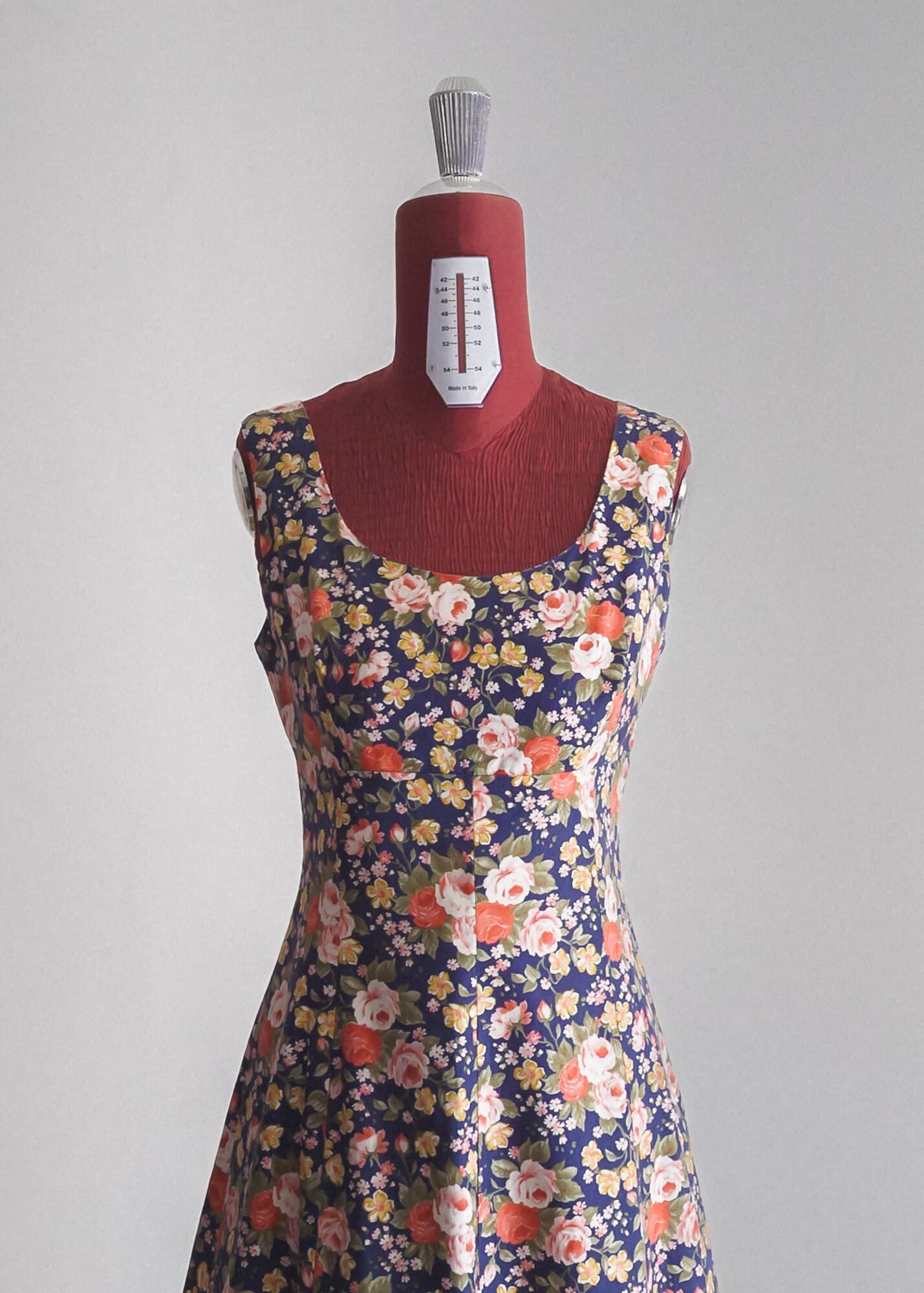 1970s vintage garden cotton sundress dress of london (s/m) - image 4