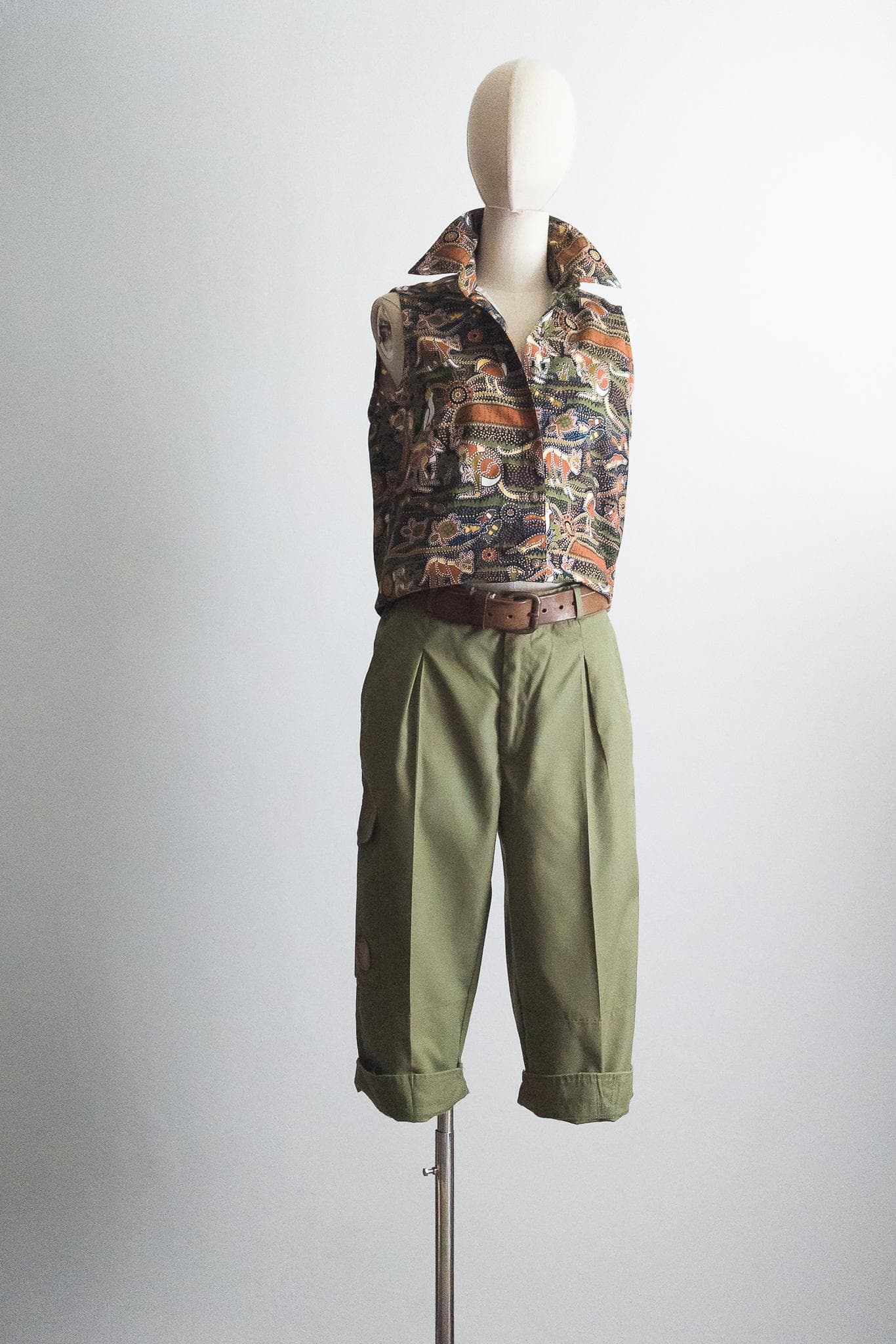 vintage chore knickers pants fjällräven gronlands knickers short pants outdoor work boyfriend cargo knickerbockers - image 3