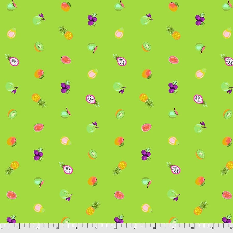 Daydreamer by Tula Pink for FreeSpirit - Forbidden Fruit Snacks KIWI - PWTP175.KIWI - Half Yard Increments