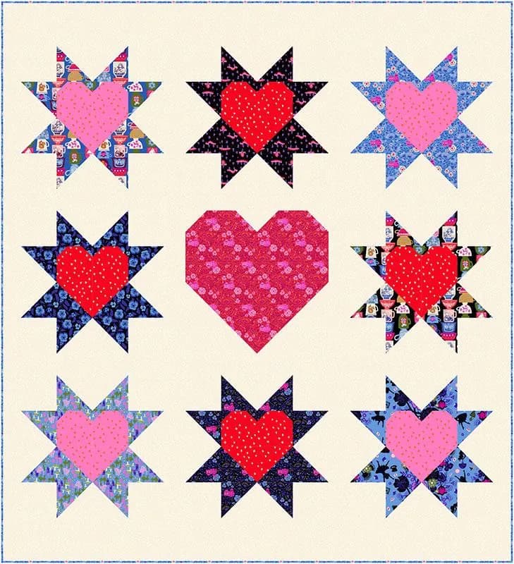 Wonderland Quilt Pattern by Copper Kettle Quilt Company - Fat Quarter Friendly - Makes 4 Quilts - Pattern ONLY - CKQ2419