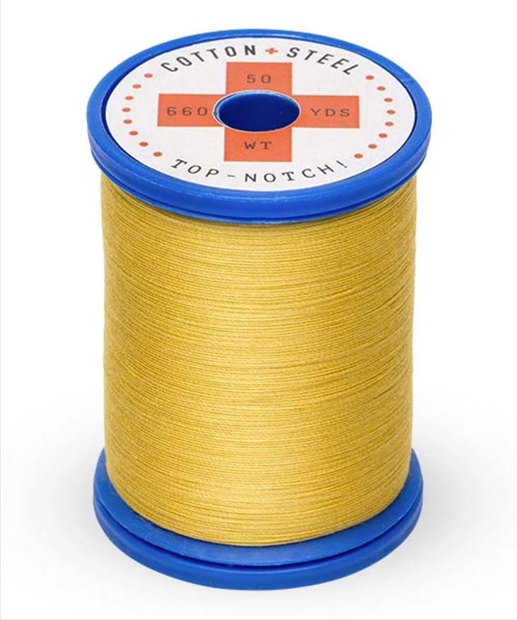 753-0502 - Sulky 50wt 660YDS Cotton + Steel 100% Cotton Thread - Col.753-0502, Cornsilk - Long Staple Egyptian Cotton
