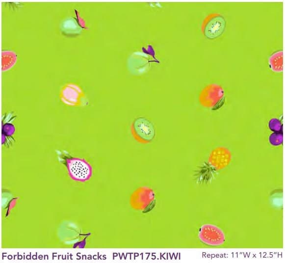 Daydreamer by Tula Pink for FreeSpirit - Forbidden Fruit Snacks KIWI - PWTP175.KIWI - Half Yard Increments - image 2