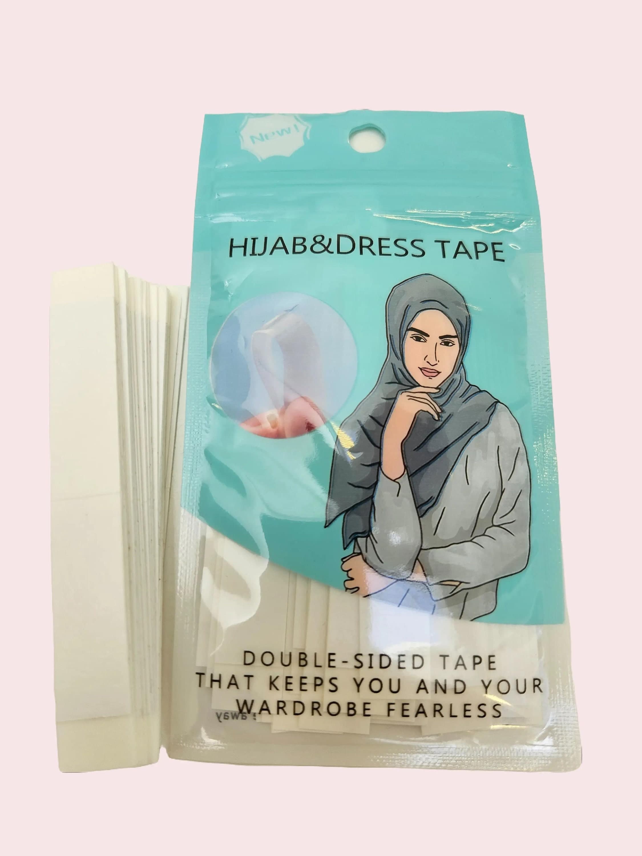 Hijab Scarf Dress Double Sided Tape Transparent - image 3