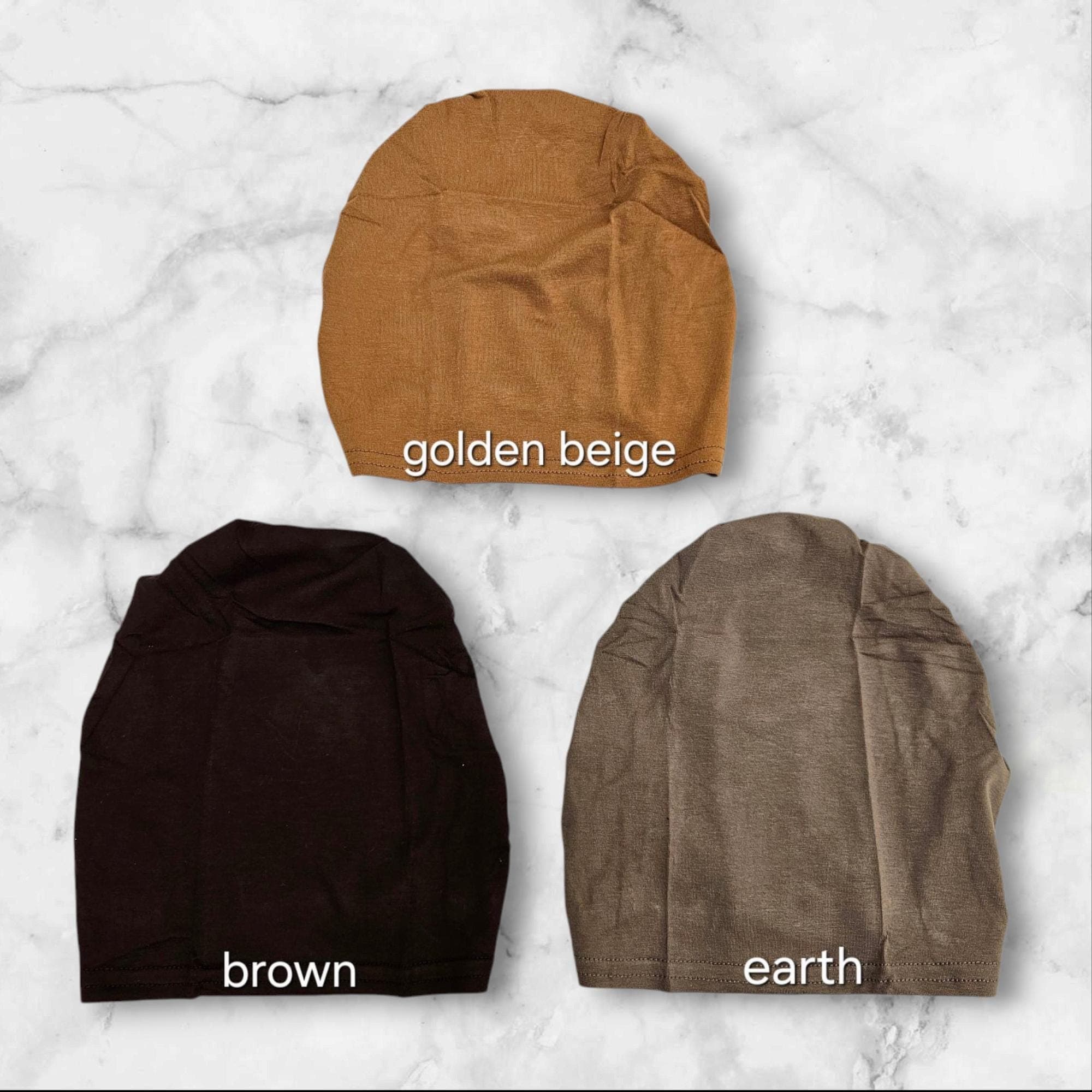 Cotton Undercap Bonnet: Full Tube, Hijab, Chemo, Alopecia Cap - image 3