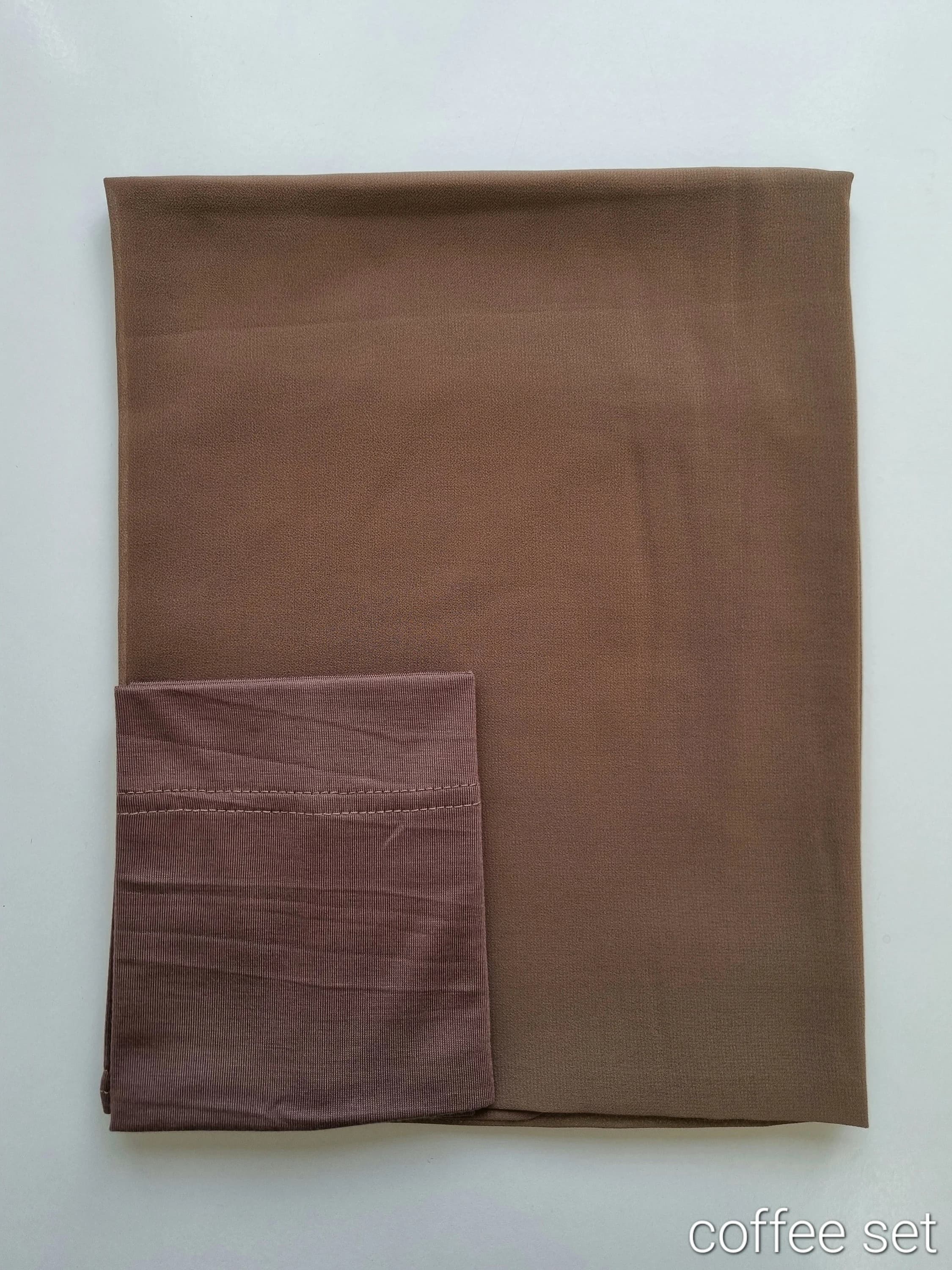 Chiffon Hijab & Tube Bonnet Matching Set - image 4