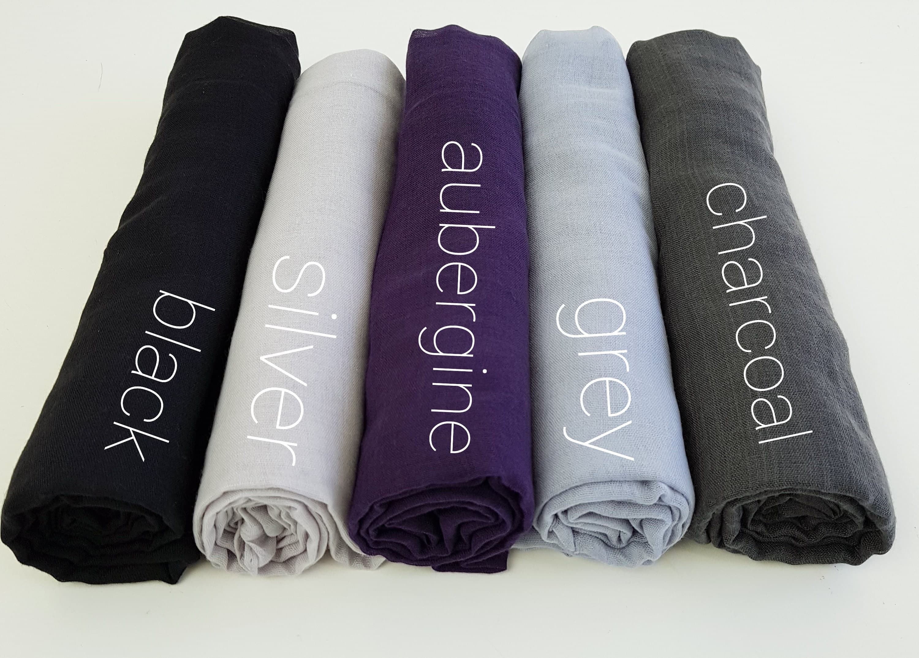 Large Viscose Hijab Scarf: Soft TR Fabric, 45 Colors - image 3