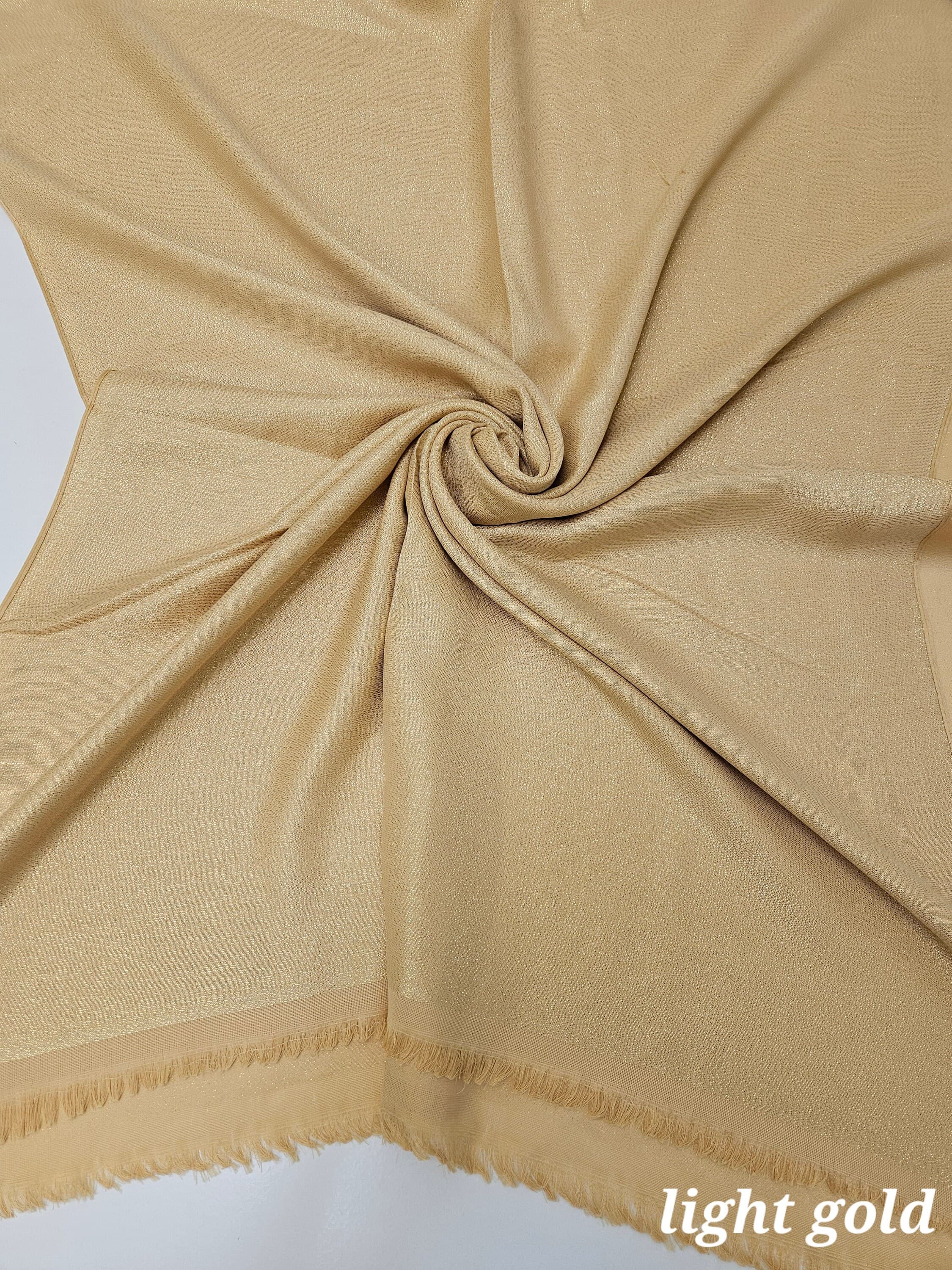 Shimmer Rayon Hijab Scarf, Elegant Party Shawl - image 3