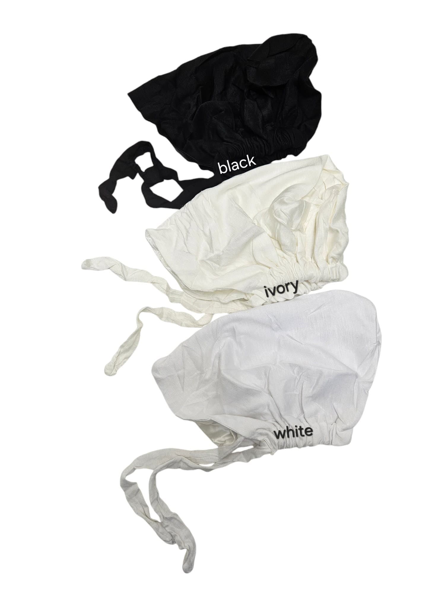 Satin Lined Tie Back Bonnet, Hijab Underscarf, Chemo Cap - image 5
